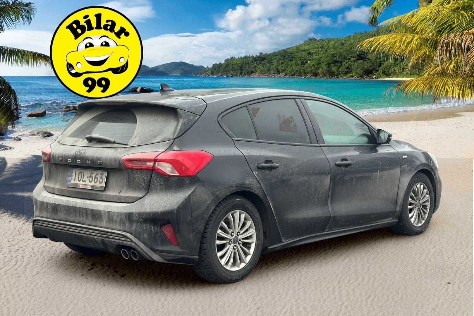 Ford Focus 2019 1,0 EcoBoost 125hv A8 ST-Line 5-ov. / Vakkari / Keyless / P-Tutkat / Kaistavahti / Ratinlämmitys / Lisävalo / Navi - Lämmitettävä tuulilasi / Suomi-Auto