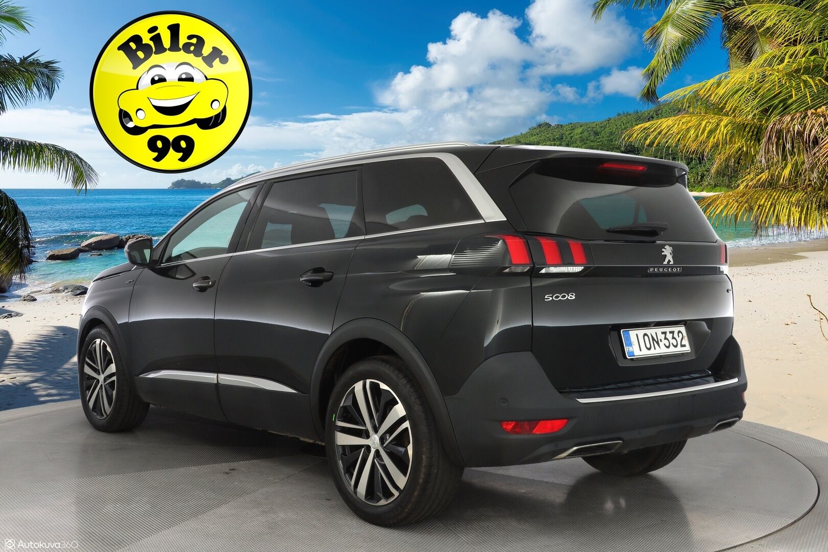 Peugeot 5008 2018 GT BlueHDi 180 EAT8-automaatti  *360-kamera / Blis / Digimittaristo / Ambient / Lohko / Keyless* - Suomi-auto / GT-Line / 7-Paikkainen / Kahdet alumiinivanteet / Myydään juuri huollettuna