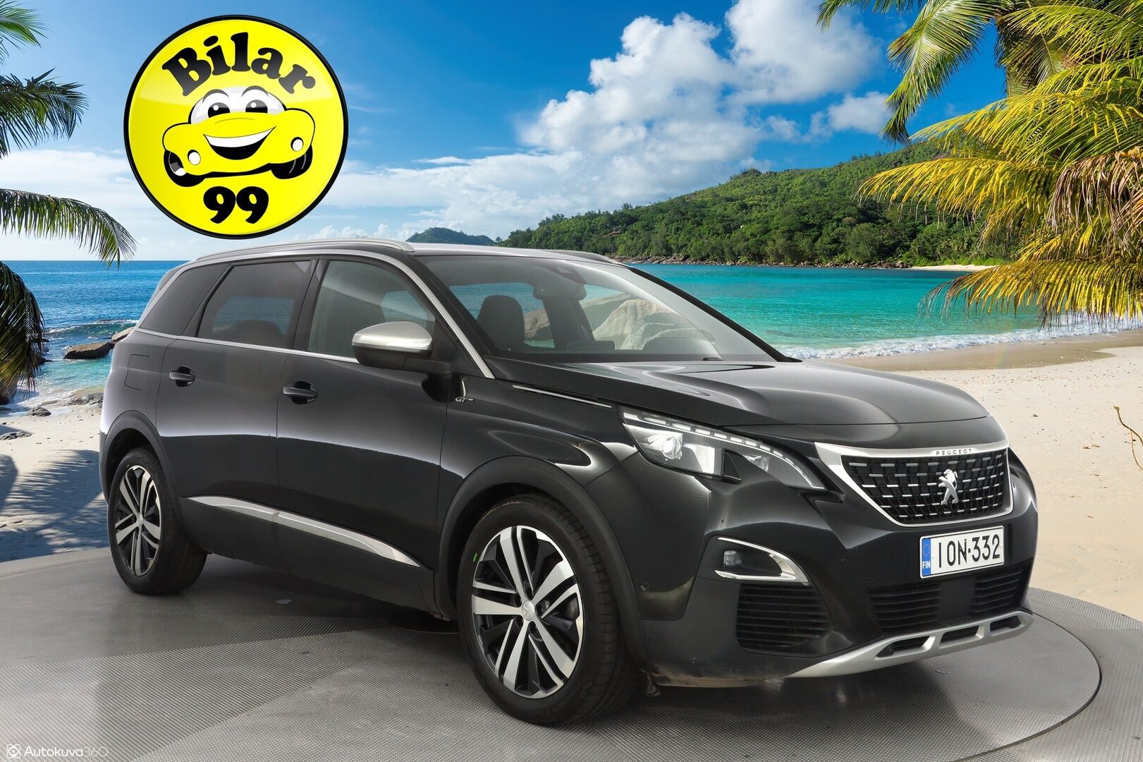 Peugeot 5008 2018 GT BlueHDi 180 EAT8-automaatti  *360-kamera / Blis / Digimittaristo / Ambient / Lohko / Keyless* - Suomi-auto / GT-Line / 7-Paikkainen / Kahdet alumiinivanteet / Myydään juuri huollettuna