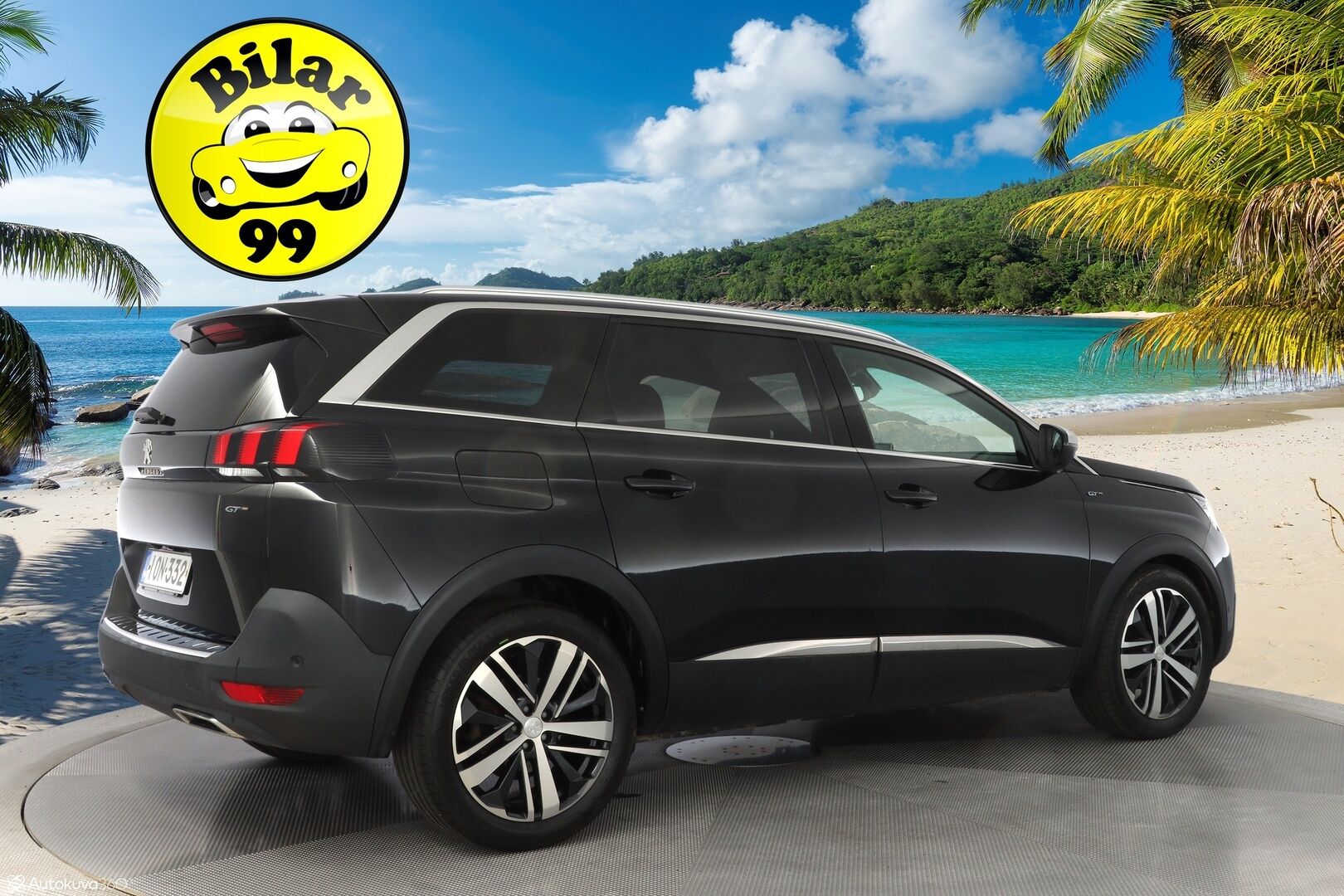 Peugeot 5008 2018 GT BlueHDi 180 EAT8-automaatti  *360-kamera / Blis / Digimittaristo / Ambient / Lohko / Keyless* - Suomi-auto / GT-Line / 7-Paikkainen / Kahdet alumiinivanteet / Myydään juuri huollettuna
