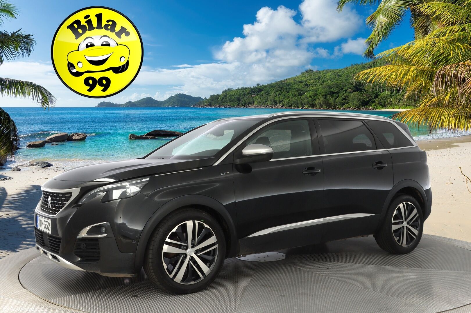 Peugeot 5008 2018 GT BlueHDi 180 EAT8-automaatti  *360-kamera / Blis / Digimittaristo / Ambient / Lohko / Keyless* - Suomi-auto / GT-Line / 7-Paikkainen / Kahdet alumiinivanteet / Myydään juuri huollettuna