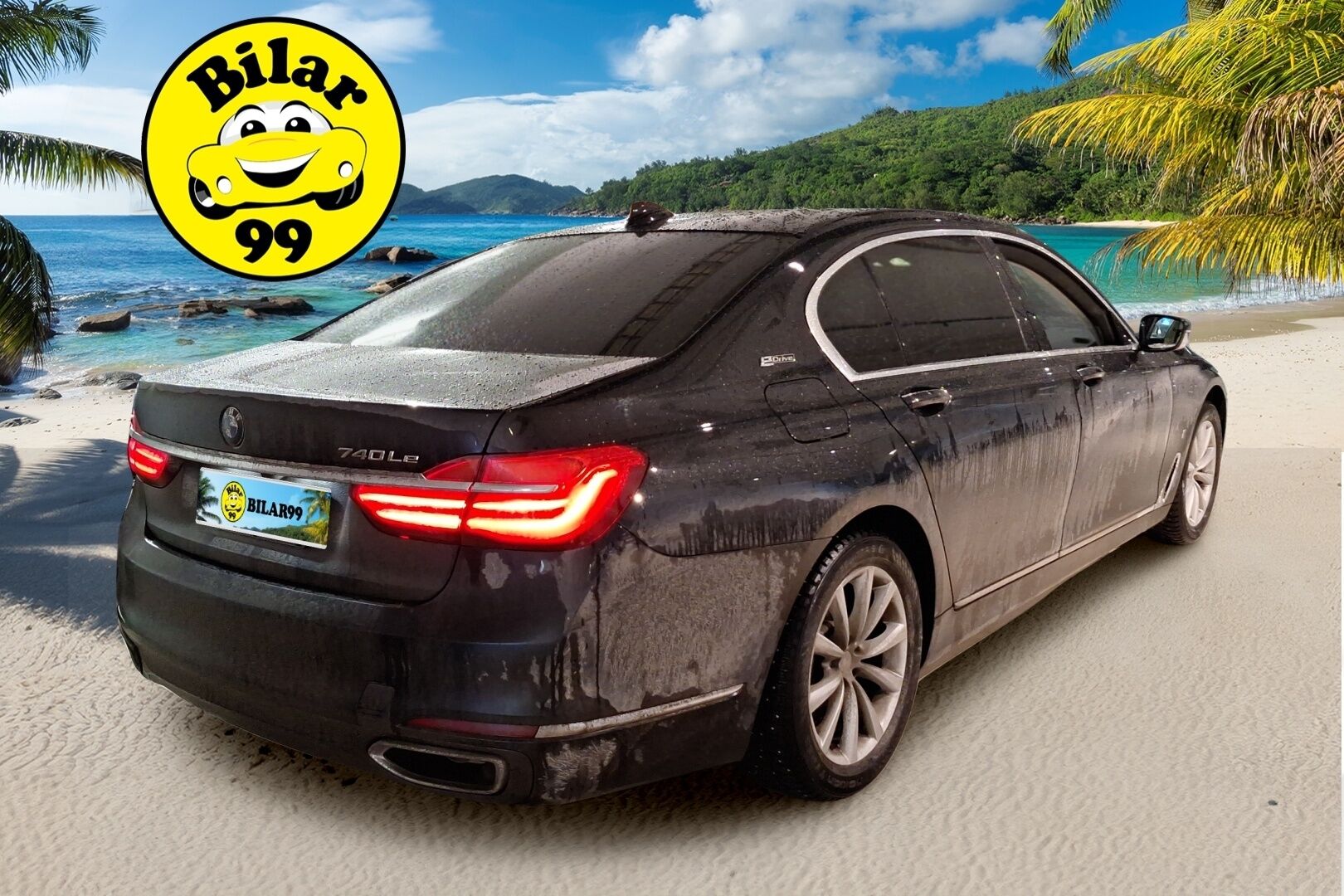 BMW 740 2019 G12 Sedan 740Le iPerformance A xDrive Business Exclusive *ACC / H&K / Night Vision / Eleohjaus / 360 / Imuovet / Laser* - HUD / BLIS / Prof. Navi / Comfort Access / Ilma-alusta / Panorama / Dakota nahkasisusta muisteilla