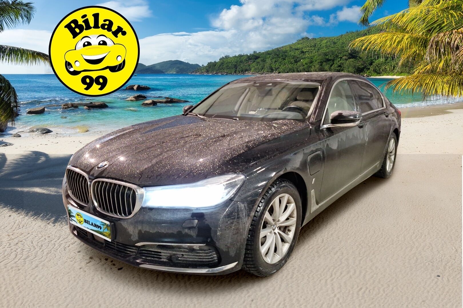 BMW 740 2019 G12 Sedan 740Le iPerformance A xDrive Business Exclusive *ACC / H&K / Night Vision / Eleohjaus / 360 / Imuovet / Laser* - HUD / BLIS / Prof. Navi / Comfort Access / Ilma-alusta / Panorama / Dakota nahkasisusta muisteilla