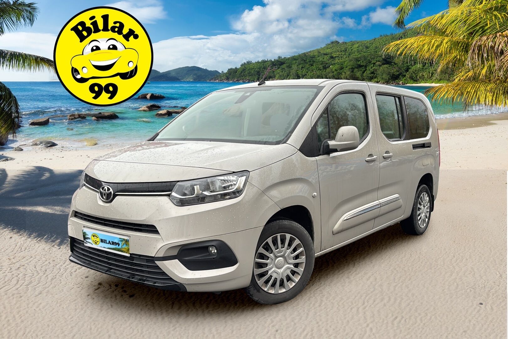 Toyota Proace CITY Verso 2022 Active L2 1,2 130 Automaatti 5ov *Suomi-auto / 7 Paikkainen / P:tutka / Kaistavahti / Liukuovet / Metalliväri* - Todella tilava perhe-auto liukuovilla / Pitkä malli / 2 Renkaat