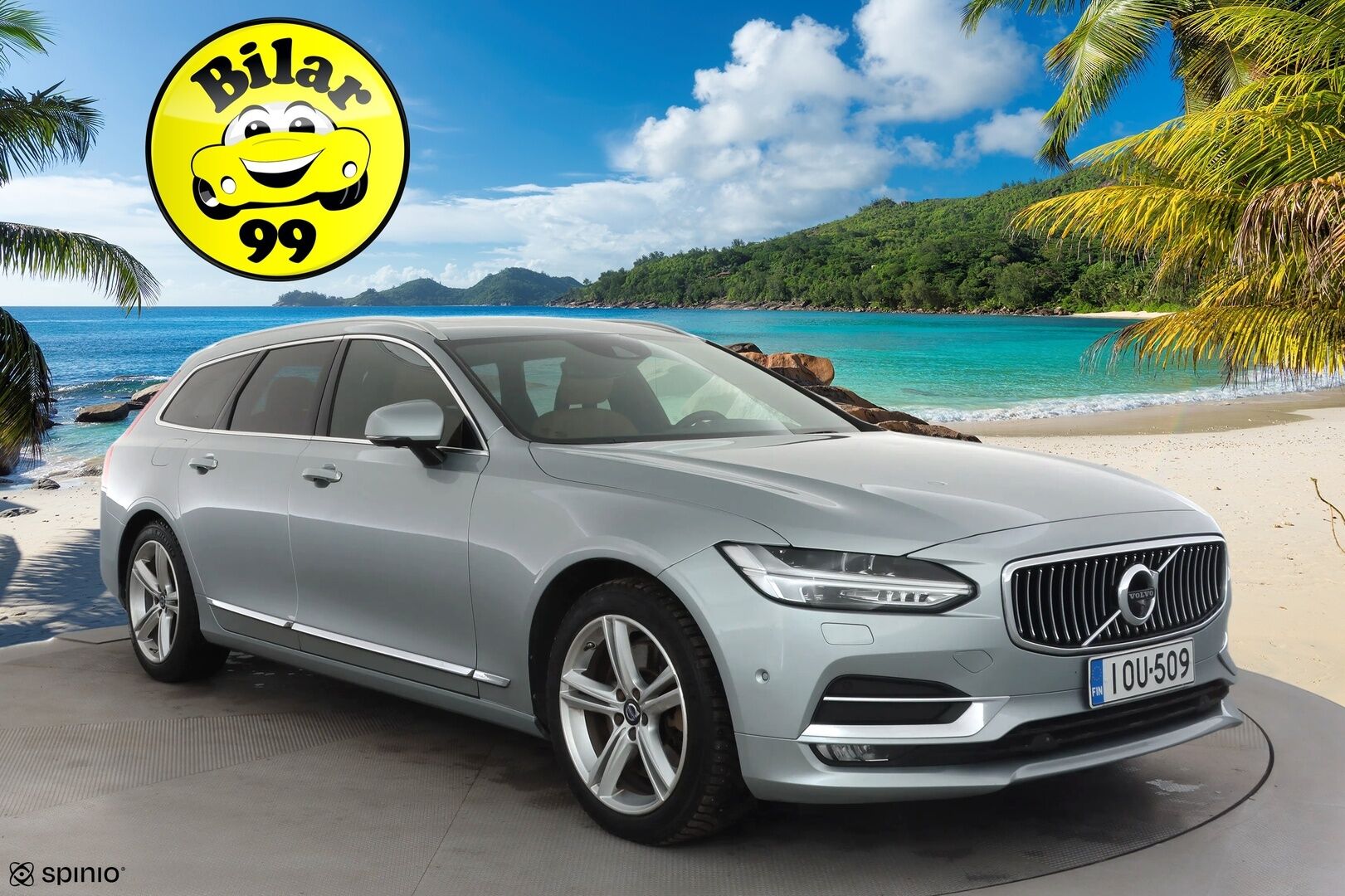 Volvo V90 2017 D5 AWD inscription * B&W / Pilot / Panoraama / HUD / 360-Kamera / Webasto / Koukku / Nahkasisusta / Muistipenkit * - Kahdet Renkaat / Ei AdBlue - HULLUT AVAJAISHULINAT KORKOTARJOUS 3,29 %