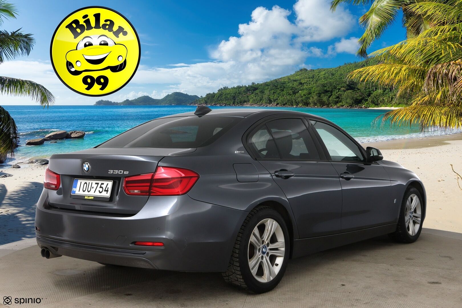 BMW 330 2017 F30 Sedan 330e A SportLine LCI / H&K / Prof.navi / LED / Vaaleat nahat / P-kamera - Merkkihuollettu / 2x Renkaat / Akku kuntotarkastettu - HULLUT AVAJAISHULINAT KORKOTARJOUS 3,29 %