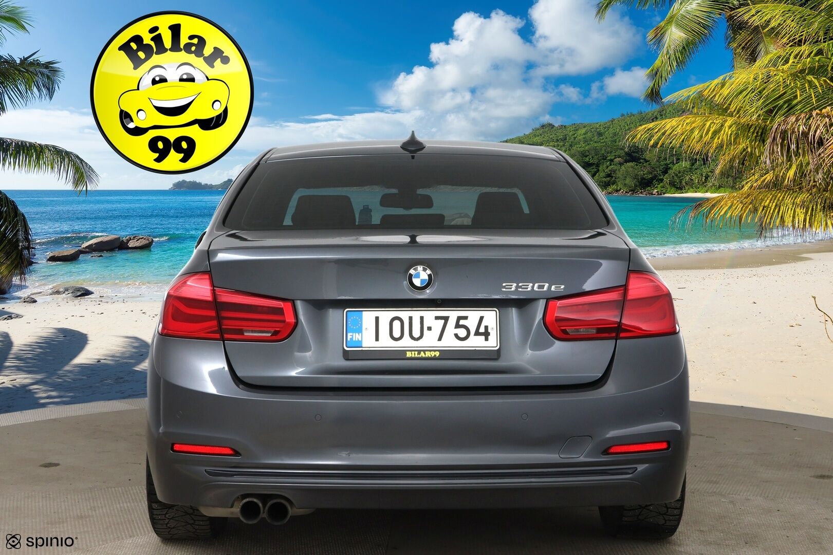 BMW 330 2017 330e iPerformance Sedan (AA) 4ov / Vaaleat nahat / Prof. Navi / H&K / P. Kamera & tutkat / LED / Merkkihuollettu - 2x Latauskaapelit & Renkaat aluvantein! Metalliväri!