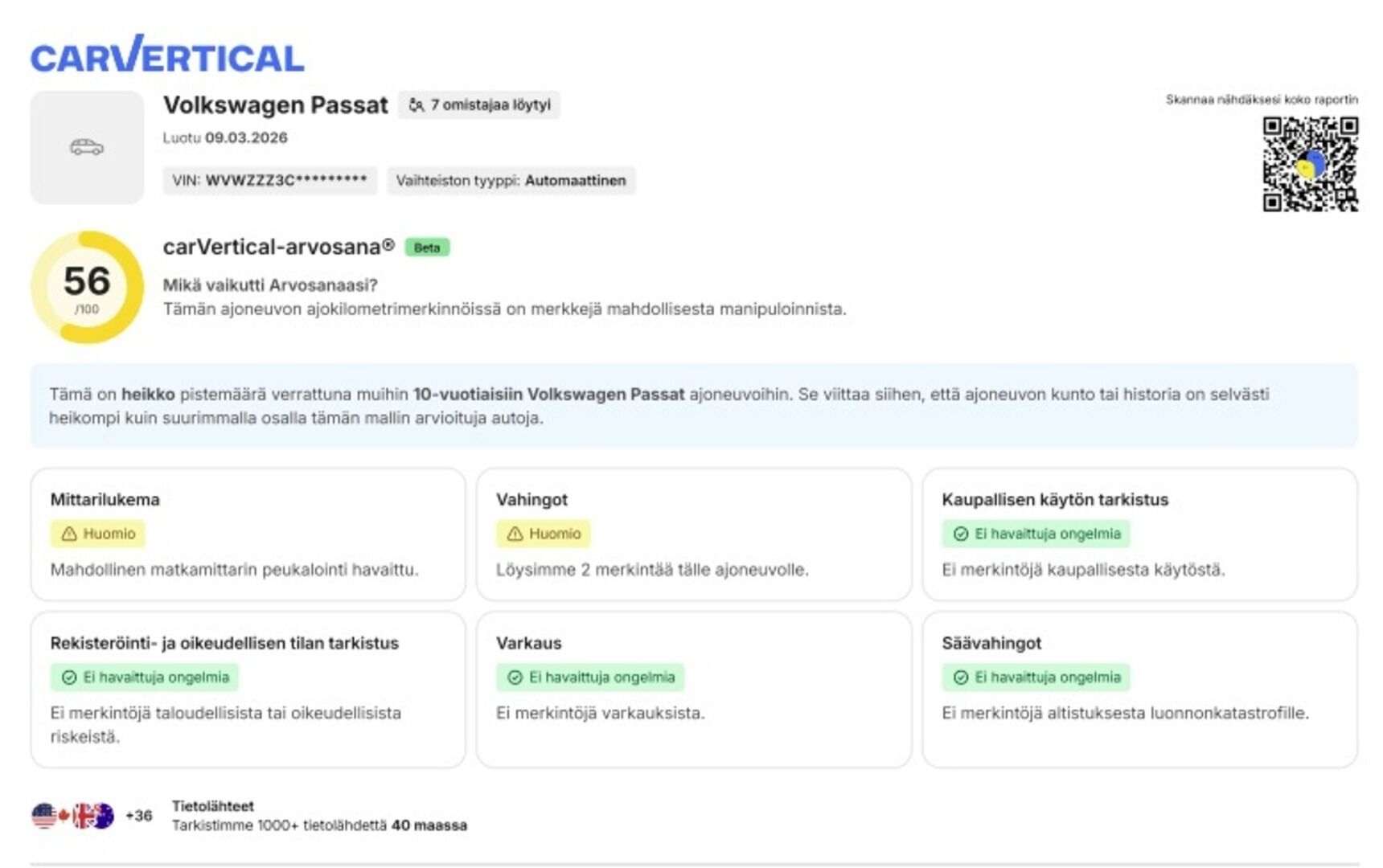 Volkswagen Passat 2016 Variant GTE Plug-In Hybrid 160 kW DSG / Panorama katto / 360 kamerat / Navi / Vetokoukku /*- YritysOutlet - Myydään vain yrityksille -*