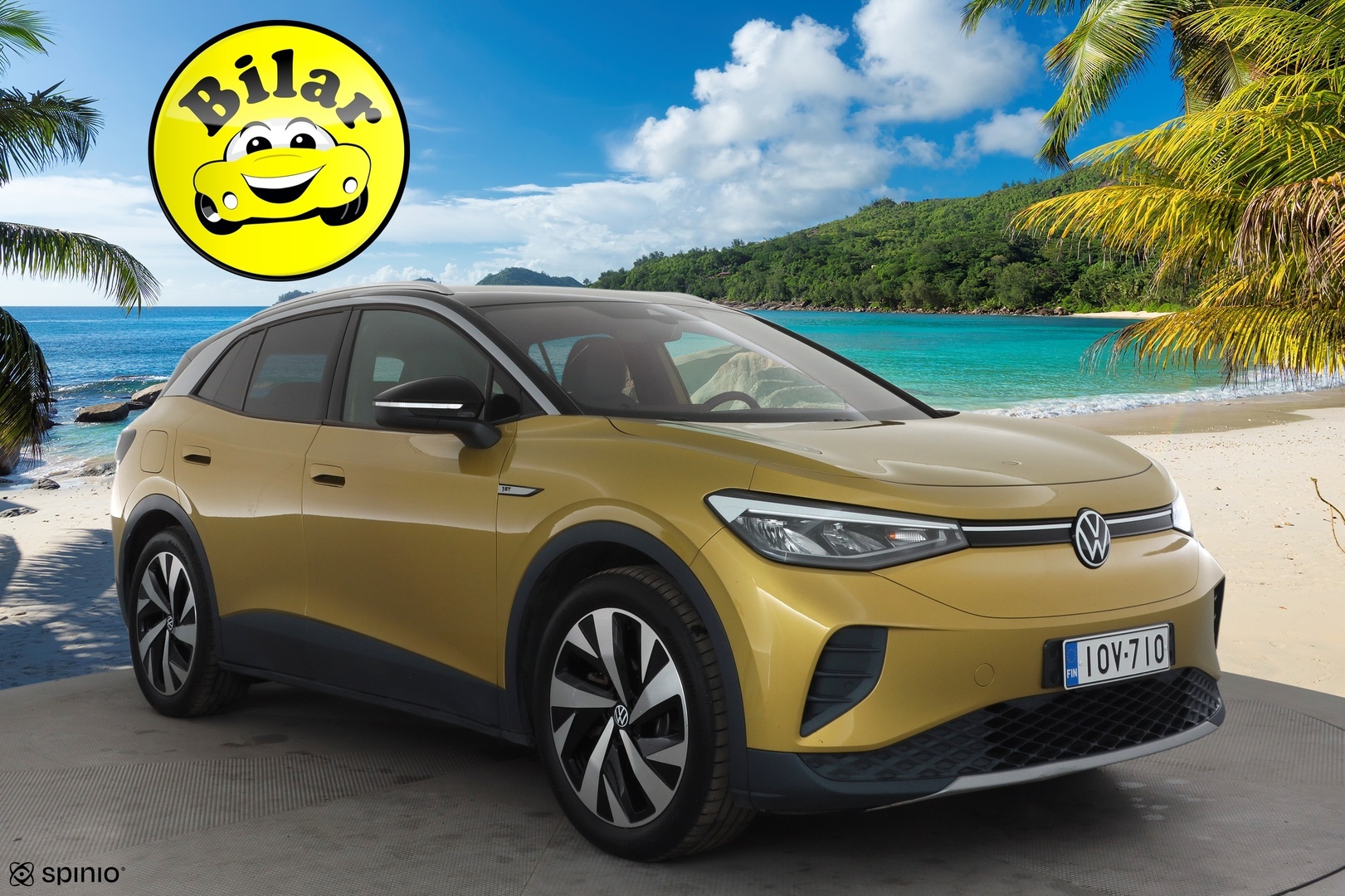 Volkswagen ID.4 2021 Pro Performance 1ST 150 kW, akku 77 kWh * ACC / ILP / Koukku / P.Kamera / LED / Navi / Ratinlämmitin * - Suomi-auto / Kahdet renkaat aluvanteilla / Merkkihuollettu