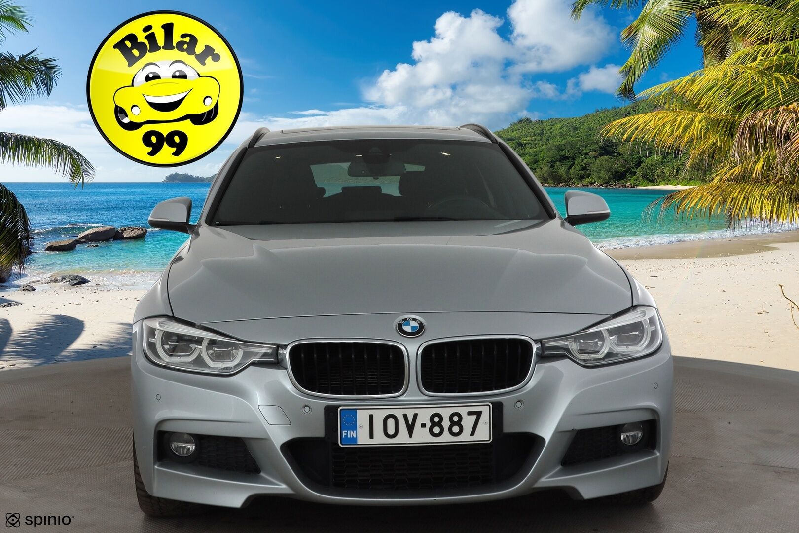 BMW 320 2018 F31 Touring 320d A xDrive Business M-Sport * HUD / Panorama / Adapt.LED / P.kamera / H&K / Comfort Access * - Vakkari / Navi / Sporttinahat / Koukku / Kahdet renkaat aluvanteilla / Hyvät varusteet