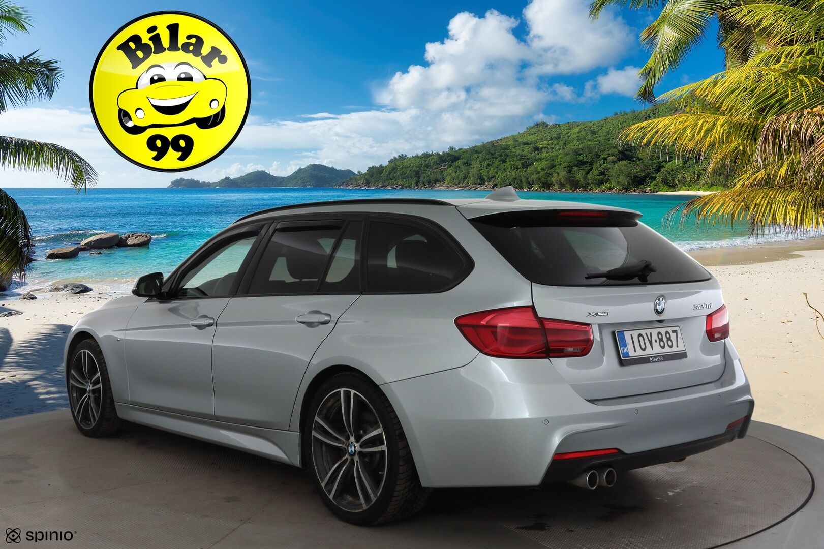 BMW 320 2018 F31 Touring 320d A xDrive Business M-Sport * HUD / Panorama / Adapt.LED / P.kamera / H&K / Comfort Access * - Vakkari / Navi / Sporttinahat / Koukku / Kahdet renkaat aluvanteilla / Hyvät varusteet
