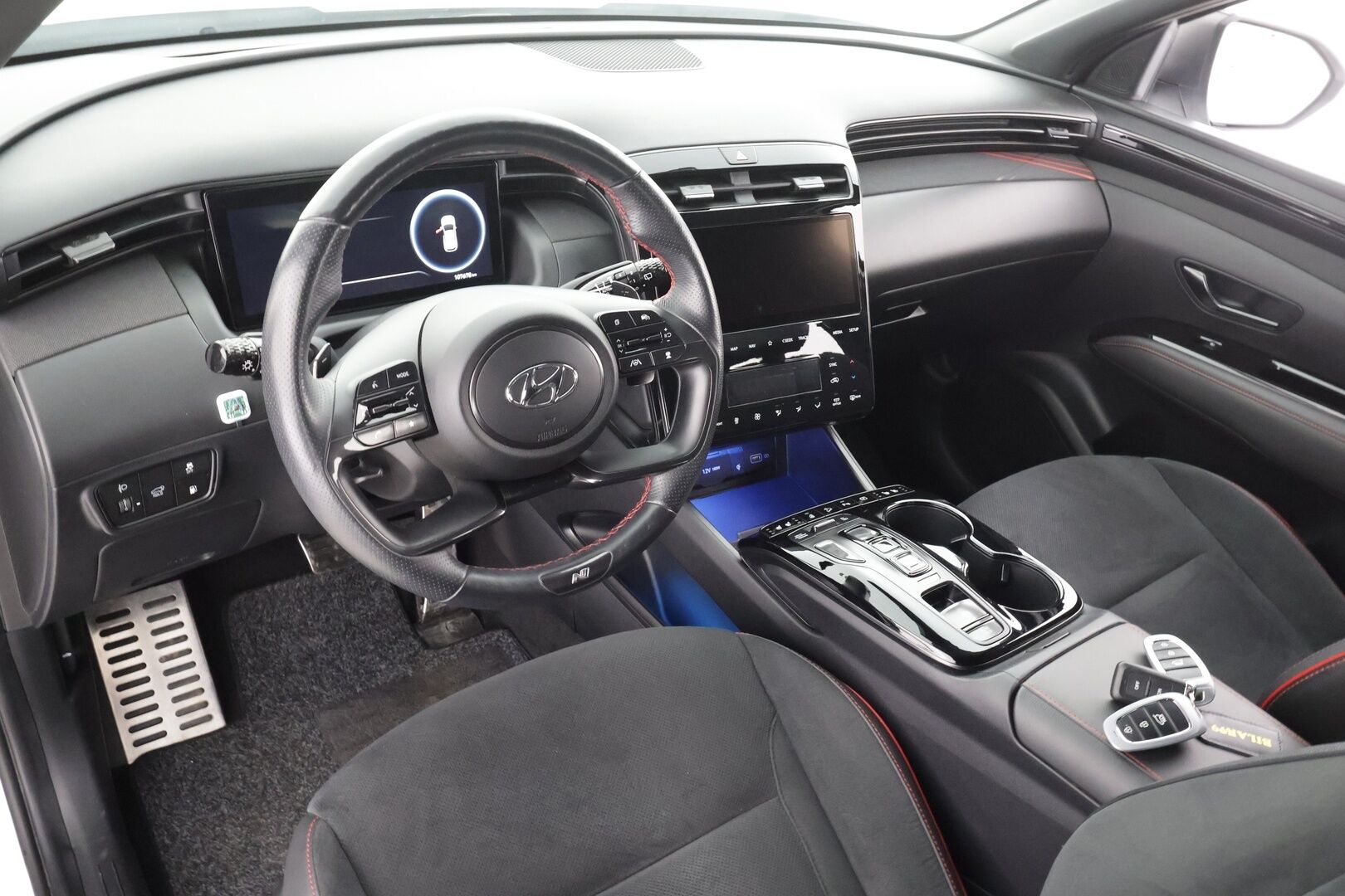 Hyundai Tucson 2022 1,6 T-GDI 265 hv Plug in 4WD 6AT N Line * Webasto / Koukku / ACC / LED / Ilmastoitu muistipenkki / P.Kamera / Navi * - 1-om Suomi-auto / Akku kuntotarkastettu SoH 97.9% / Kahdet renkaat - HULLU BLACKWEEK KORKOTARJOUS 2,49%