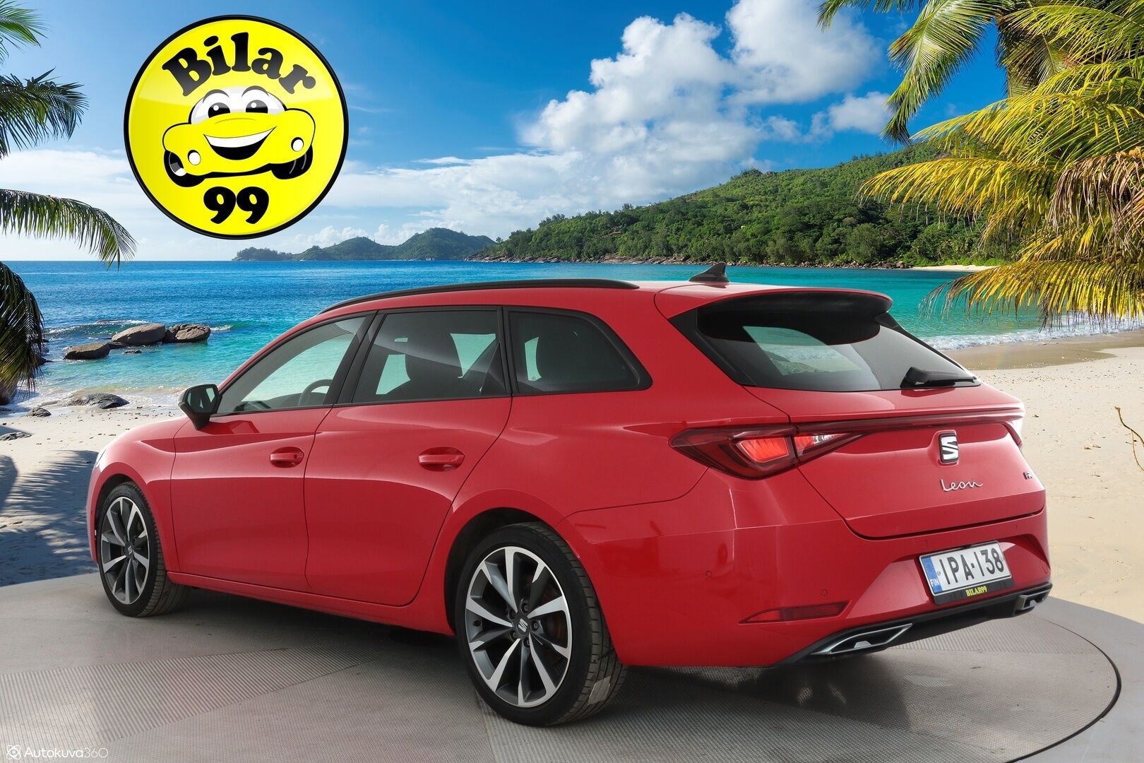 Seat LEON SPORTSTOURER 2021 1.5 eTSI 150 Hybrid DSG FR - 1.Om Suomi-auto / Webasto / Koukku /  Adapt.vakkari / P. Kamera / Kaistavahti / KeylessGo / 2x Renkaat / 