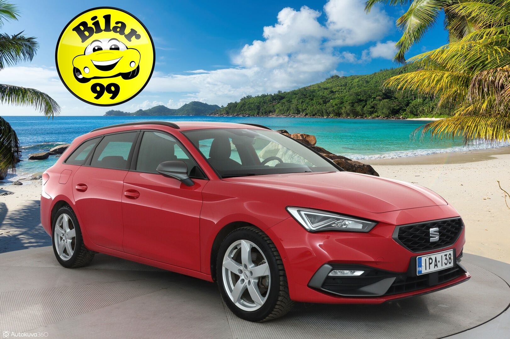 Seat LEON SPORTSTOURER 2021 1.5 eTSI 150 Hybrid DSG FR - 1.Om Suomi-auto / Webasto / Koukku /  Adapt.vakkari / P. Kamera / Kaistavahti / KeylessGo / 2x Renkaat / 