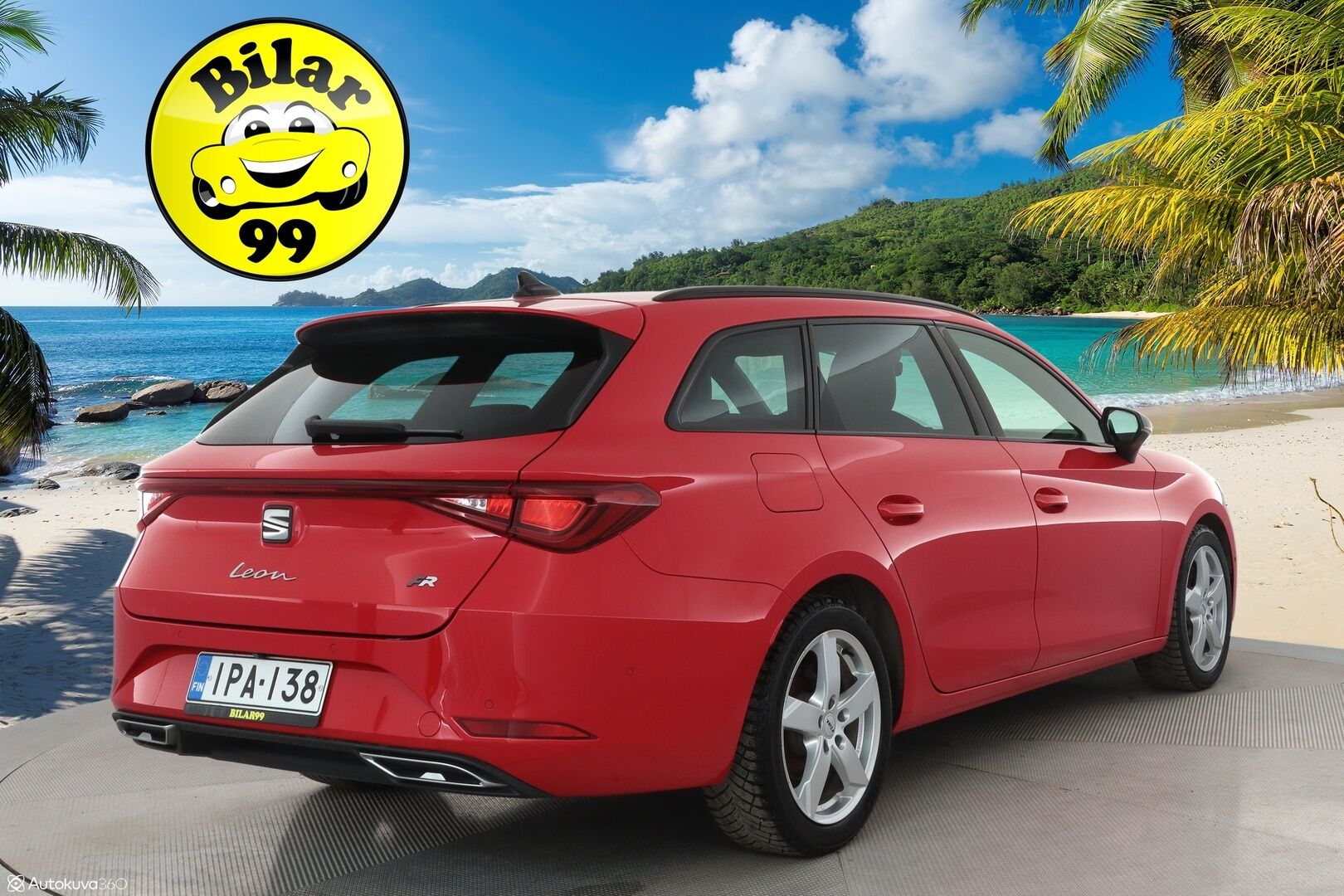 Seat LEON SPORTSTOURER 2021 1.5 eTSI 150 Hybrid DSG FR - 1.Om Suomi-auto / Webasto / Koukku /  Adapt.vakkari / P. Kamera / Kaistavahti / KeylessGo / 2x Renkaat / 