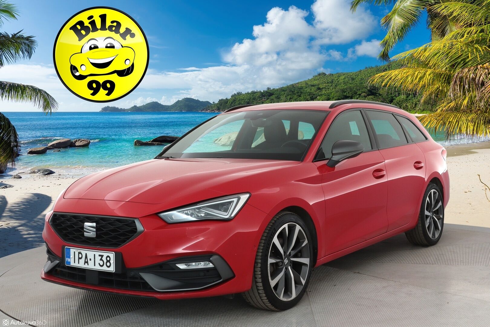 Seat LEON SPORTSTOURER 2021 1.5 eTSI 150 Hybrid DSG FR - 1.Om Suomi-auto / Webasto / Koukku /  Adapt.vakkari / P. Kamera / Kaistavahti / KeylessGo / 2x Renkaat / 