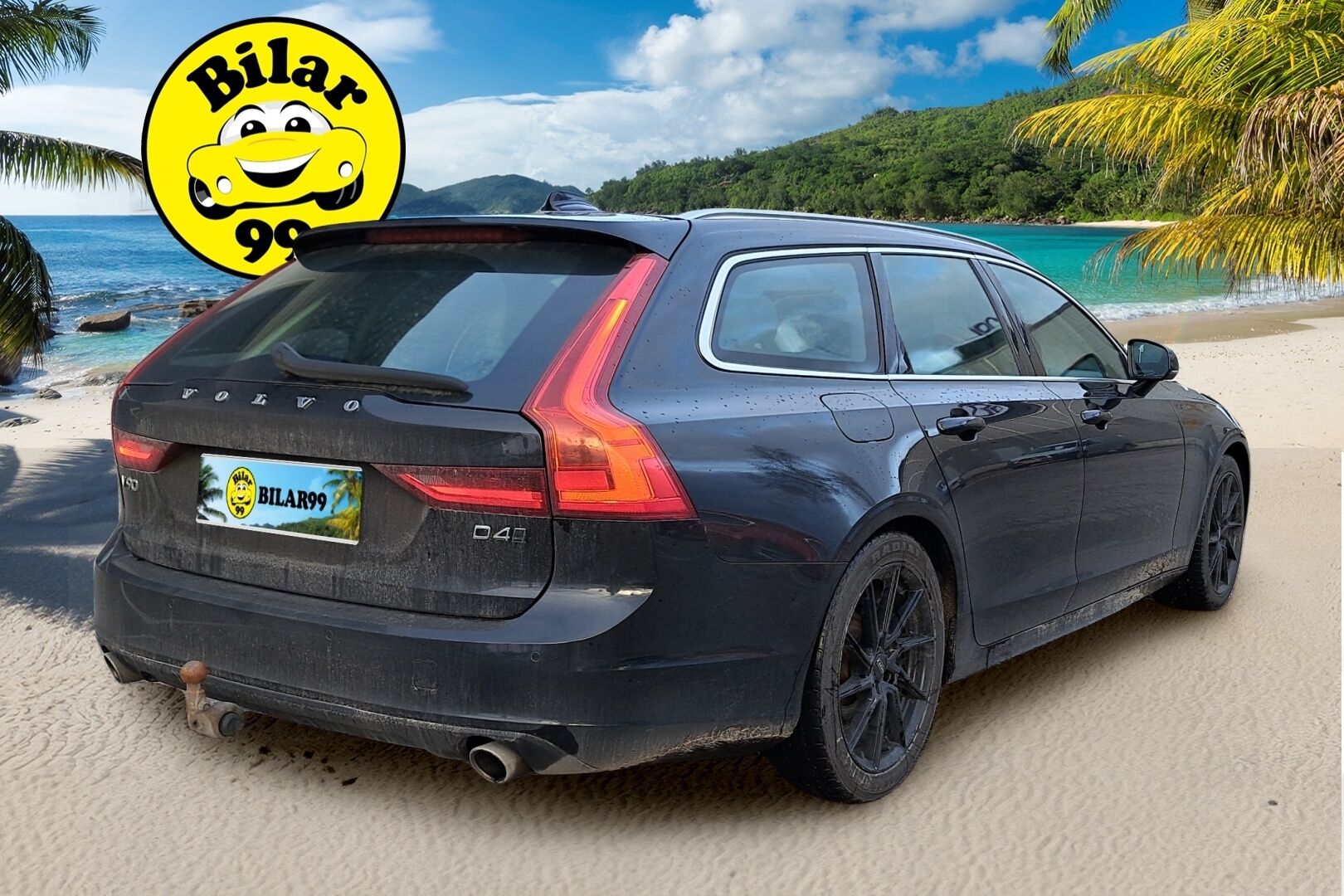 Volvo V90 2019 D4 AWD Momentum aut * Webasto / Adapt.Vakkari / Koukku / Navi / Audio High Performance / Ratinlämmitys / Hyvät varusteet - Jakopää juuri tehty / 2x Renkaat aluvantein / Juuri tullut Tampereelle!