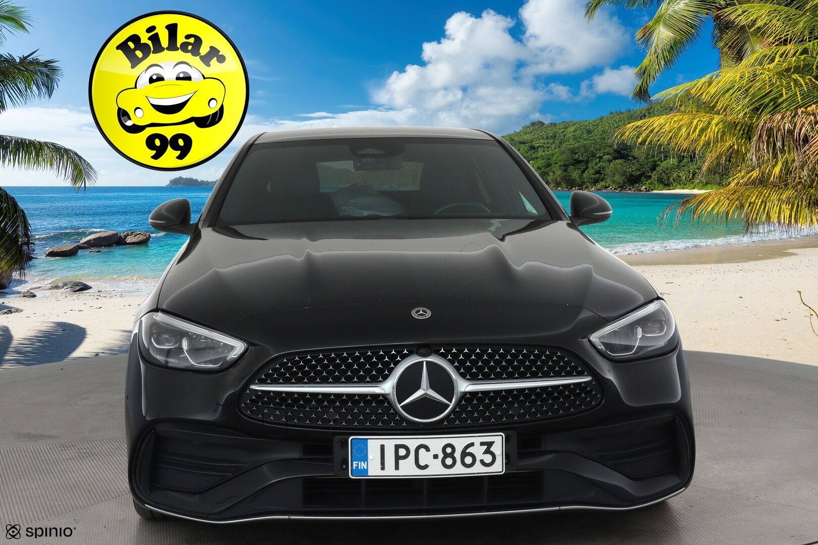 Mercedes-Benz C 2022 180 A Business AMG **Burmester / Webasto / LED-High Performance / P.Kamera / Sporttipenkit / Kaistavahti** - 1-om Suomi-auto / Kahdet Renkaat
