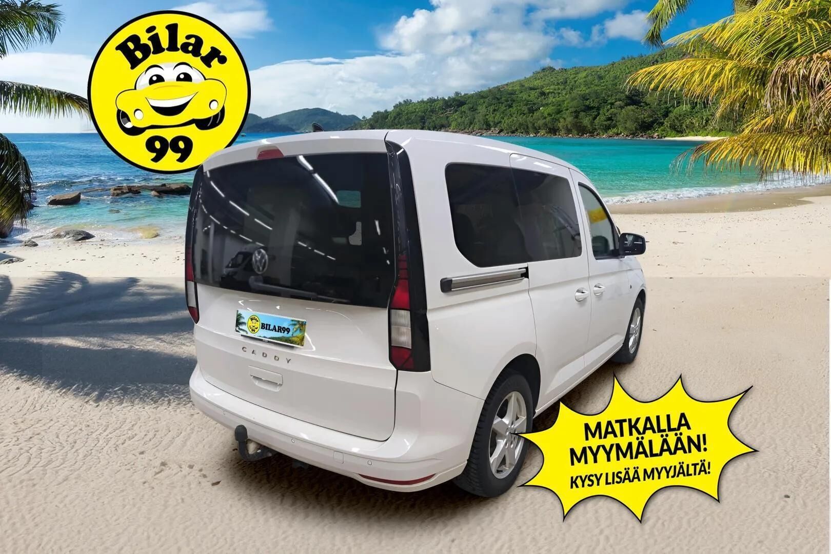 Volkswagen Caddy 2022 Life Business 2,0 TDI ** 5-Paikkainen / Adapt.vakkari / Webasto / Vetokoukku ** - ALV / 1.Om Suomi-auto / 2x vanteet - HULLUT VÄLIPÄIVÄT KORKOTARJOUS 2,49%