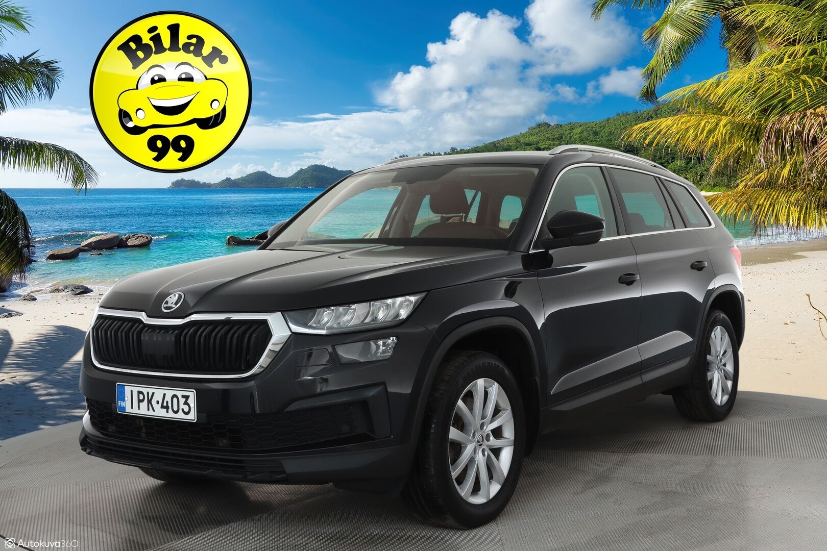Skoda Kodiaq 2022 2.0 TDI 150 4x4 Ambition DSG * Webasto / Koukku / Adapt.Vakkari / LED-valot / P.Tutkat / Ambient-Valaistus ** - 3,99 % KORKOTARJOUS TÄHÄN AUTOON - 1-om Suomi-auto / Kahdet Renkaat