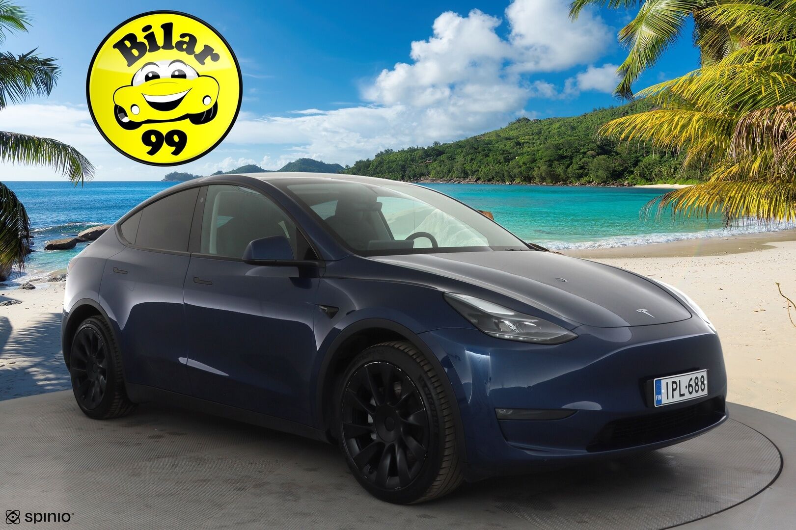 Tesla Model Y 2021 Long Range * Koukku / ILP / ACC / Lasikatto / Matrix-LED / P.Kamera / Muistipenkki / Premium Audio / Navi / Keyless * - 1-om Suomi-auto / 2x Latauskaapelit / Kahdet renkaat aluvanteilla