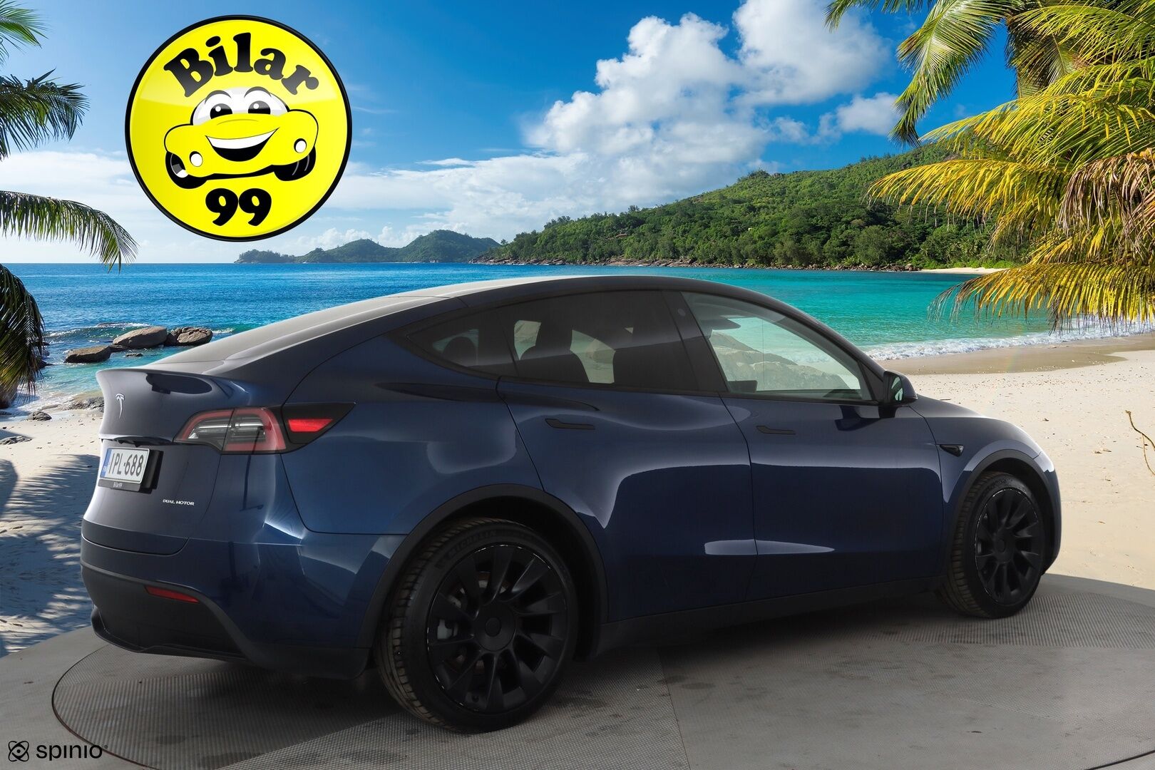 Tesla Model Y 2021 Long Range * Koukku / ILP / ACC / Lasikatto / Matrix-LED / P.Kamera / Muistipenkki / Premium Audio / Navi / Keyless * - 1-om Suomi-auto / 2x Latauskaapelit / Kahdet renkaat aluvanteilla