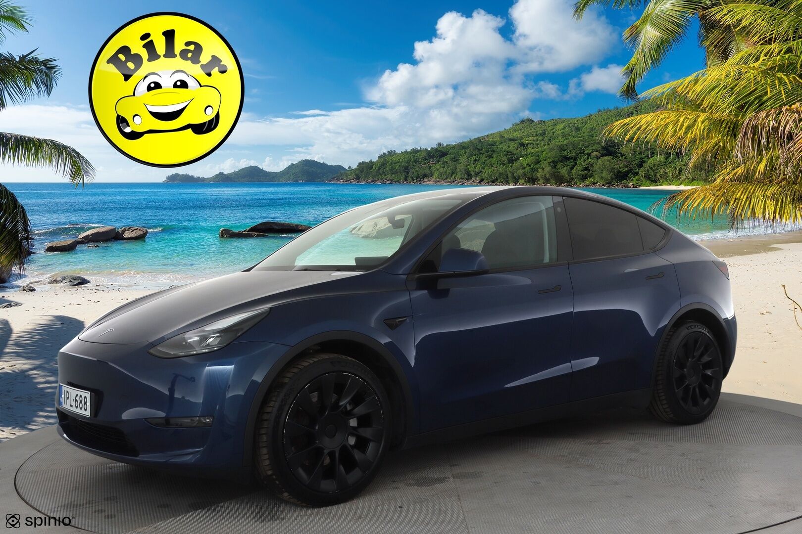 Tesla Model Y 2021 Long Range * Koukku / ILP / ACC / Lasikatto / Matrix-LED / P.Kamera / Muistipenkki / Premium Audio / Navi / Keyless * - 1-om Suomi-auto / 2x Latauskaapelit / Kahdet renkaat aluvanteilla