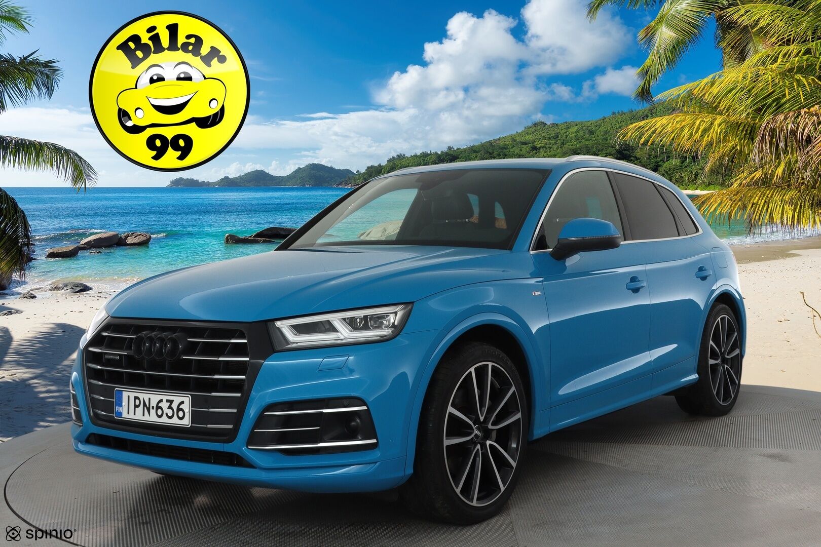 Audi Q5 2019 55 TFSI e quattro S tronic S-LINE **Adapt.vakkari / HUD / Koukku / Timanttinahat / Sähköpenkit / Matrix LED** - Kahdet renkaat aluvanteilla / Digimittaristo / P.kamera / Penkinlämmittimet takana / Ilma-alusta