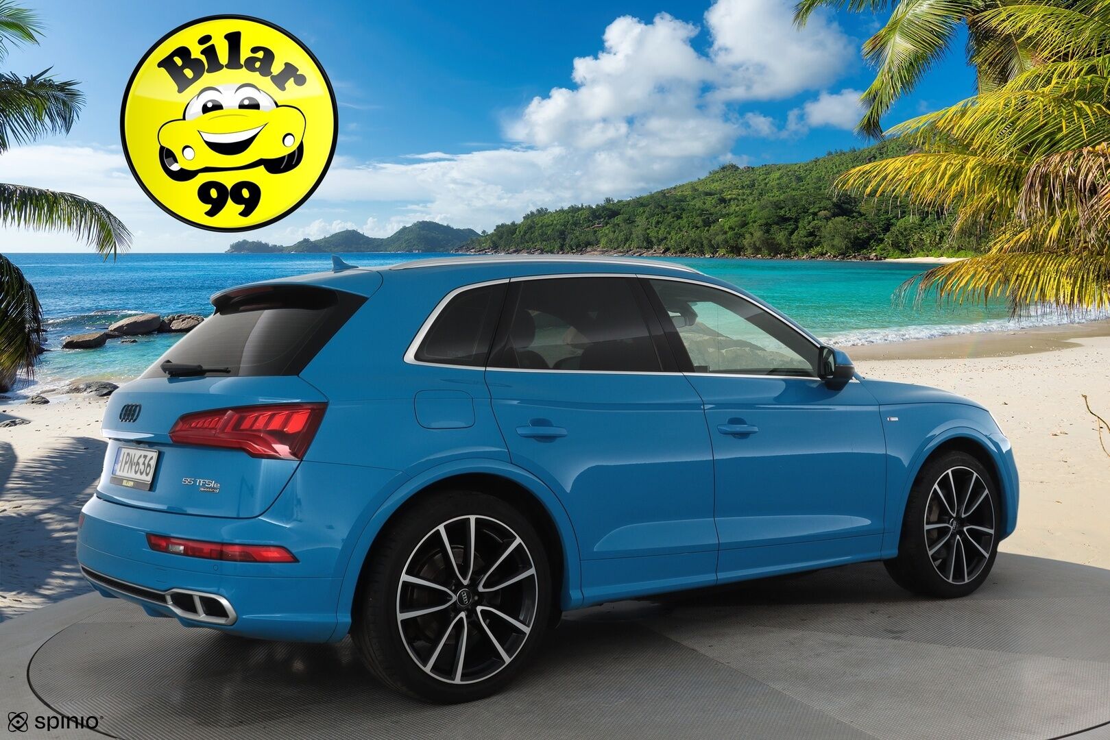 Audi Q5 2019 55 TFSI e quattro S tronic S-LINE **Adapt.vakkari / HUD / Koukku / Timanttinahat / Sähköpenkit / Matrix LED** - Kahdet renkaat aluvanteilla / Digimittaristo / P.kamera / Penkinlämmittimet takana / Ilma-alusta