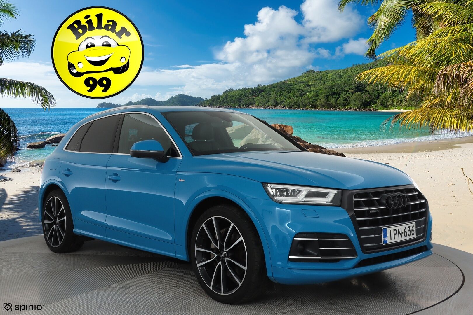 Audi Q5 2019 55 TFSI e quattro S tronic S-LINE **Adapt.vakkari / HUD / Koukku / Timanttinahat / Sähköpenkit / Matrix LED** - Kahdet renkaat aluvanteilla / Digimittaristo / P.kamera / Penkinlämmittimet takana / Ilma-alusta