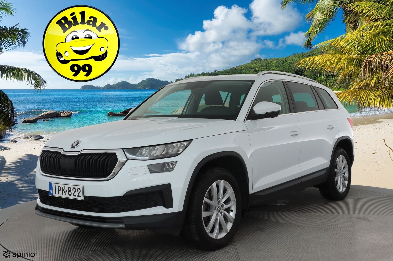Skoda Kodiaq 2022 2.0 TDI 150 Ambition DSG Autom. **Adapt.vakkari / Webasto / P.kamera / Matrix LED / Digimittaristo / Koukku** - 1.Om Suomi-auto / Kahdet renkaat aluvanteilla / Ratin lämmitin