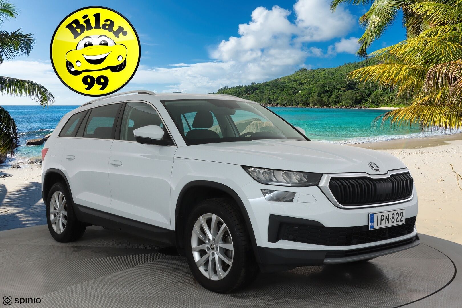 Skoda Kodiaq 2022 2.0 TDI 150 Ambition DSG Autom. **Adapt.vakkari / Webasto / P.kamera / Matrix LED / Digimittaristo / Koukku** - 1.Om Suomi-auto / Kahdet renkaat aluvanteilla / Ratin lämmitin