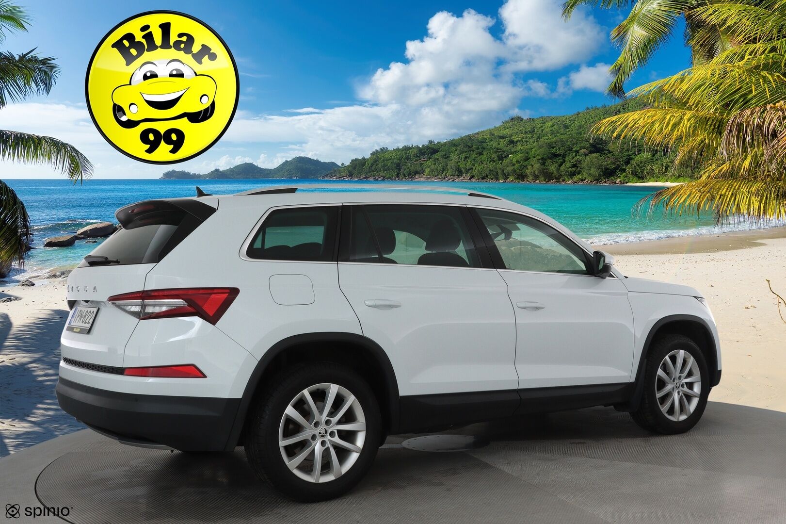 Skoda Kodiaq 2022 2.0 TDI 150 Ambition DSG Autom. **Adapt.vakkari / Webasto / P.kamera / Matrix LED / Digimittaristo / Koukku** - 1.Om Suomi-auto / Kahdet renkaat aluvanteilla / Talveksi Nokian nastat /  Ratinlämmitin / Juuri katsastettu - HULLU BLACKWEEK KORKOTARJOUS 2,49%