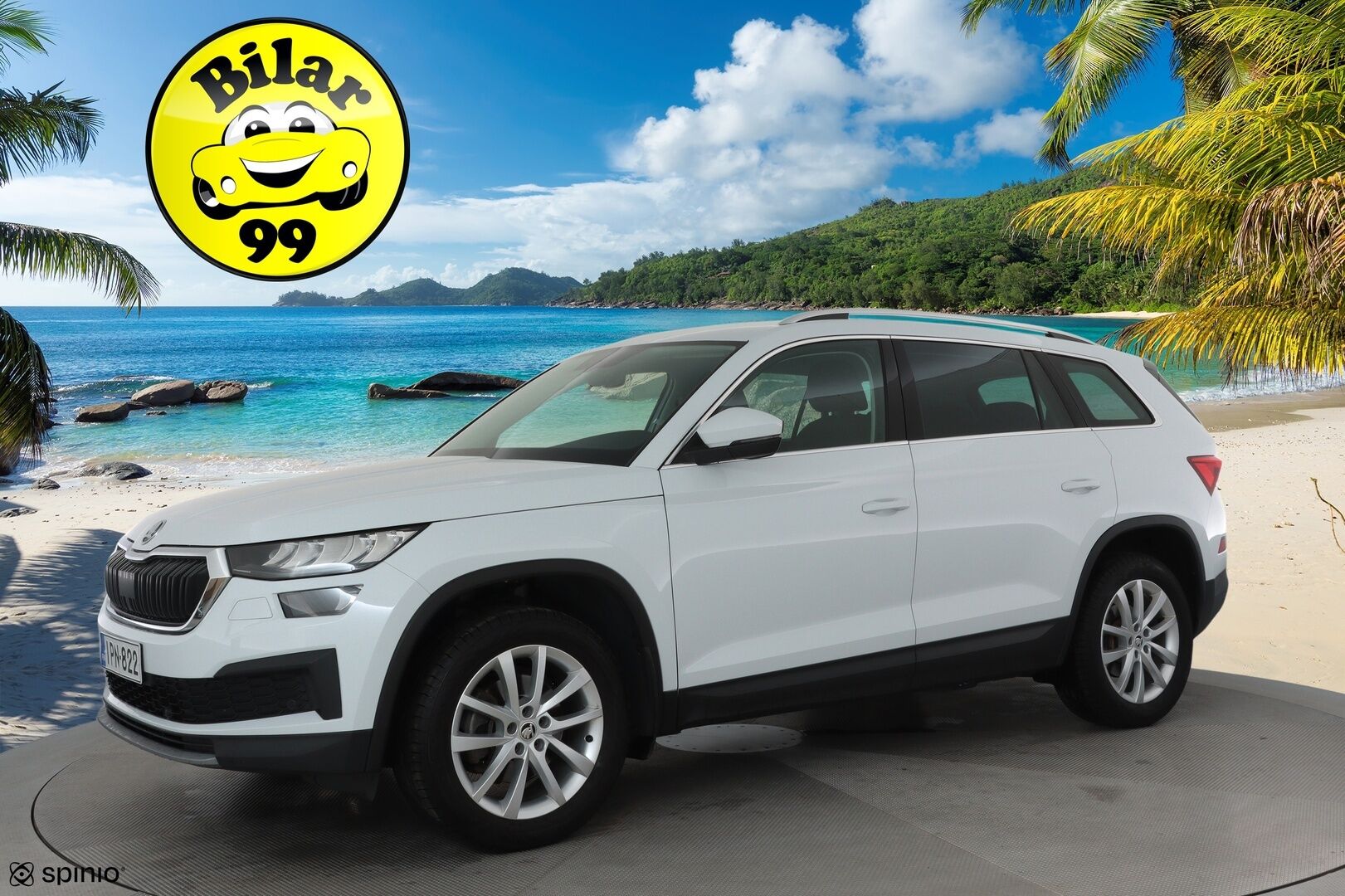 Skoda Kodiaq 2022 2.0 TDI 150 Ambition DSG Autom. **Adapt.vakkari / Webasto / P.kamera / Matrix LED / Digimittaristo / Koukku** - 1.Om Suomi-auto / Kahdet renkaat aluvanteilla / Talveksi Nokian nastat /  Ratinlämmitin / Juuri katsastettu - HULLU BLACKWEEK KORKOTARJOUS 2,49%