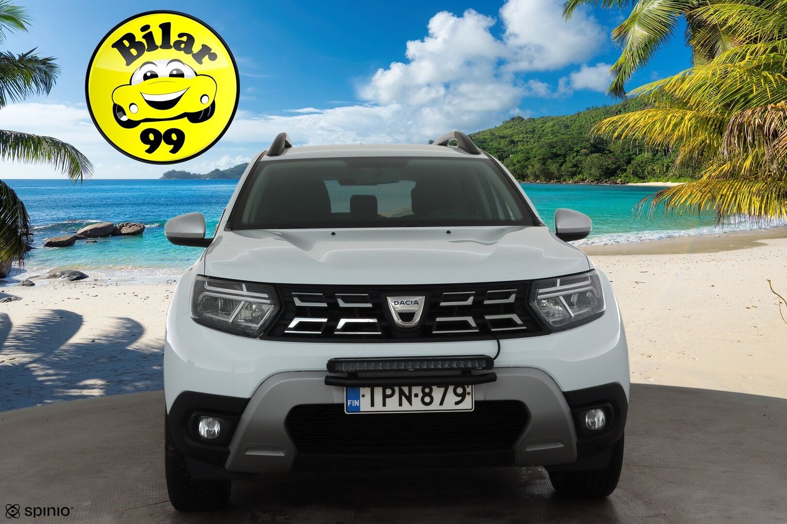 Dacia Duster 2022 Blue dCi 115 4x4 Prestige * Vakkari / P.kamera / LED-lisä / Koukku / Navi / Apple&Android * - Suomi-auto / Kahdet renkaat aluvanteilla / Merkkihuollettu