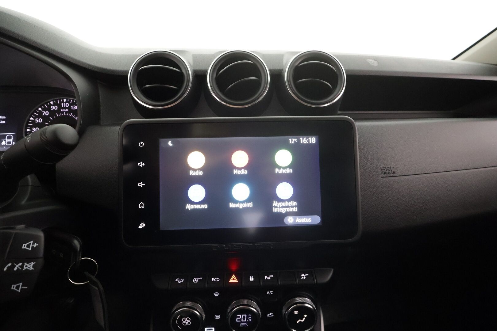 Dacia Duster 2022 Blue dCi 115 4x4 Prestige * Vakkari / P.kamera / LED-lisä / Koukku / Navi / Apple&Android * - Suomi-auto / Kahdet renkaat aluvanteilla / Merkkihuollettu