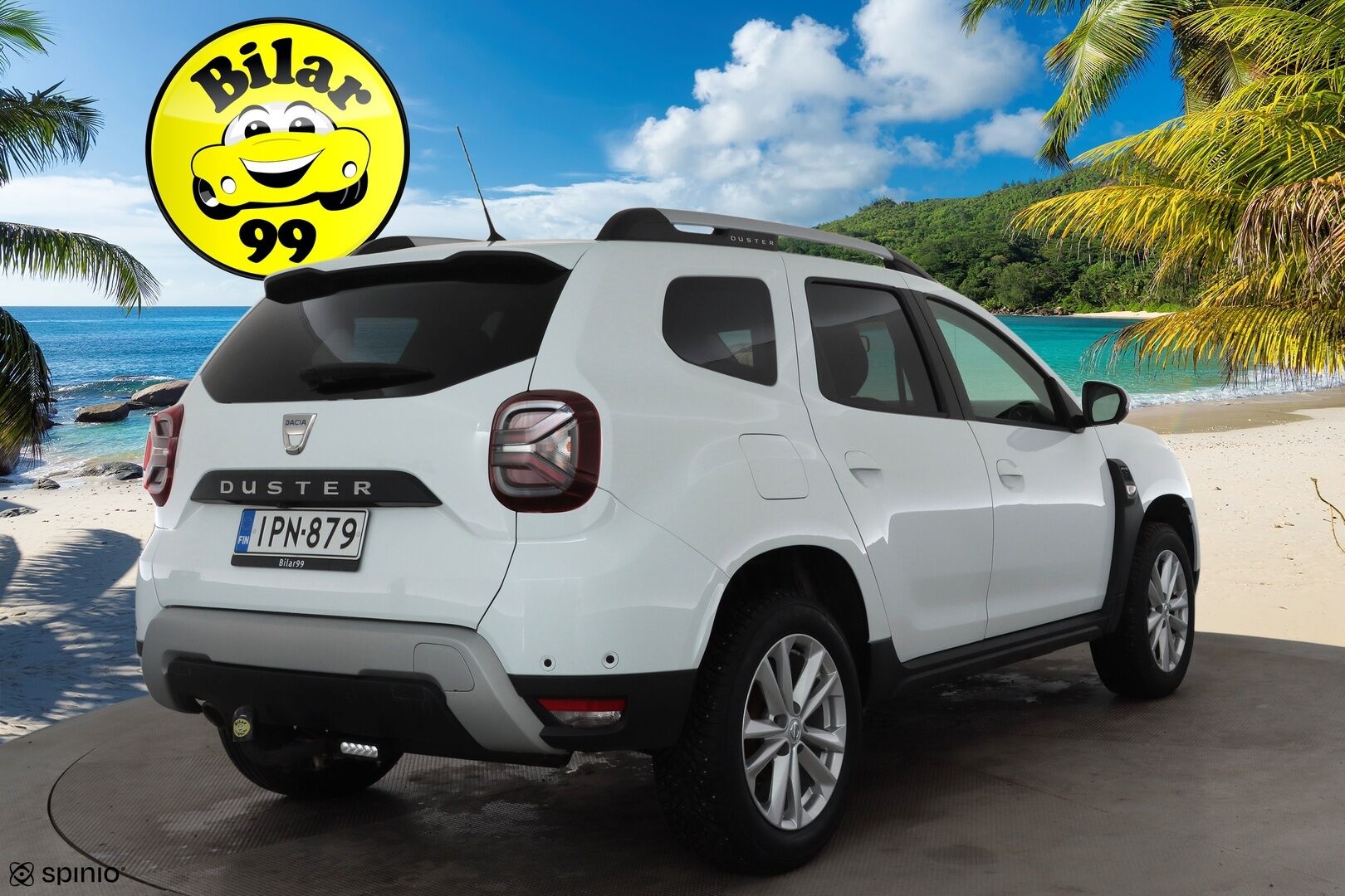 Dacia Duster 2022 Blue dCi 115 4x4 Prestige * Vakkari / P.kamera / LED-lisä / Koukku / Navi / Apple&Android * - Suomi-auto / Kahdet renkaat aluvanteilla / Merkkihuollettu