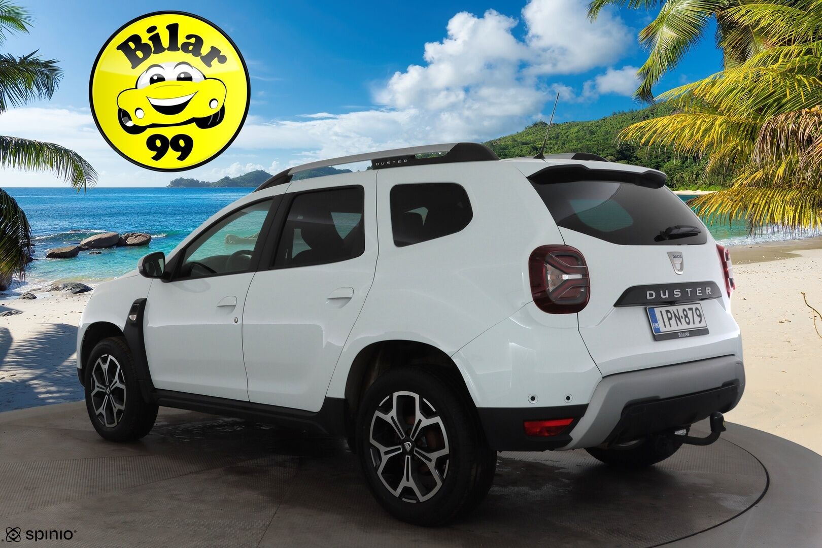 Dacia Duster 2022 Blue dCi 115 4x4 Prestige * Vakkari / P.kamera / LED-lisä / Koukku / Navi / Apple&Android * - Suomi-auto / Kahdet renkaat aluvanteilla / Merkkihuollettu