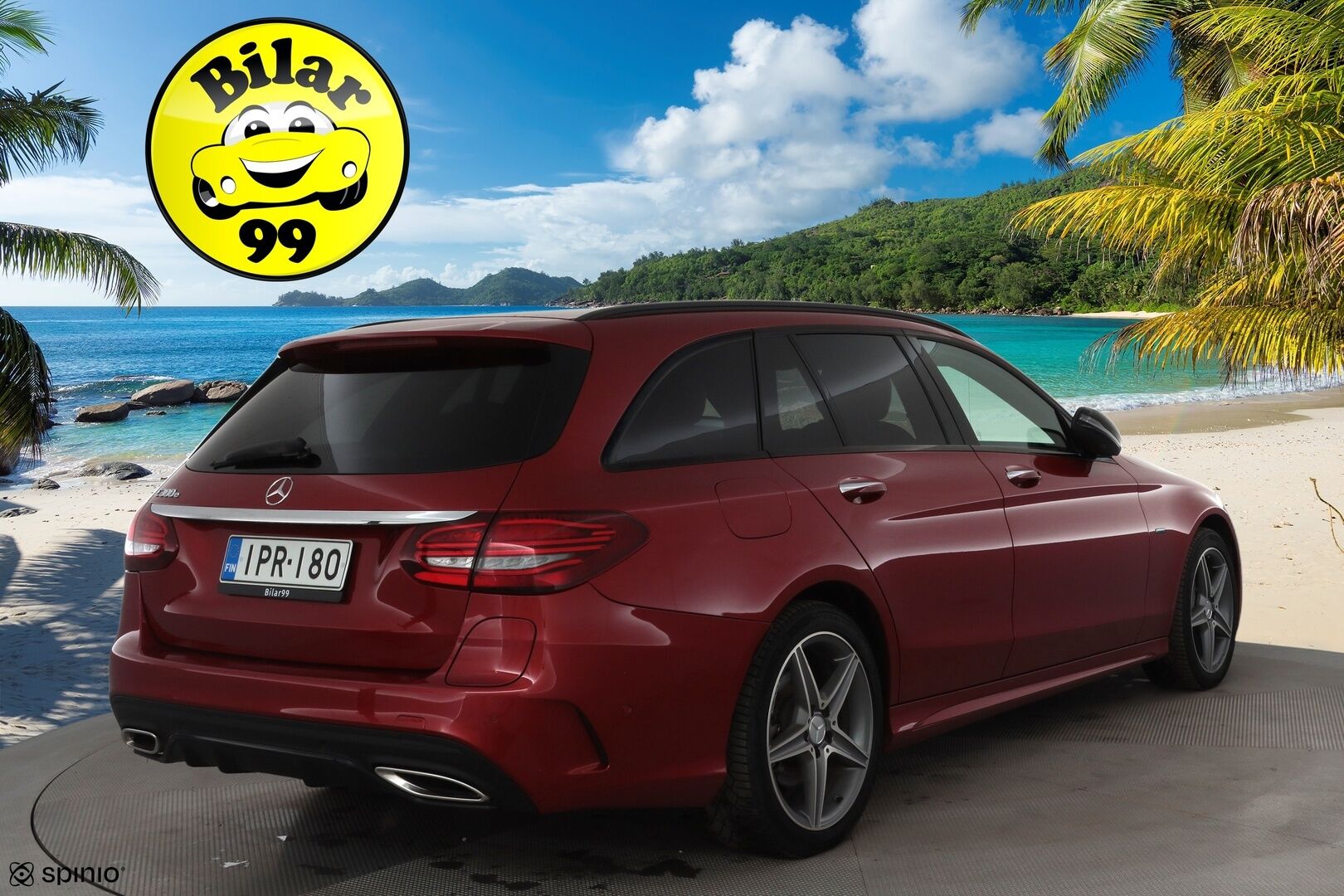 Mercedes-Benz C 2019 300 e T A Business AMG Edition EQ Power * Burmester / 360° / Panorama / Multibeam / Vakkari / Digimittaristo / Navi / KeylessGo * - Akku kuntotarkastettu / Ruskeat sporttinahat / Suomi-auto / Kahdet renkaat aluvanteilla / Merkkihuollettu