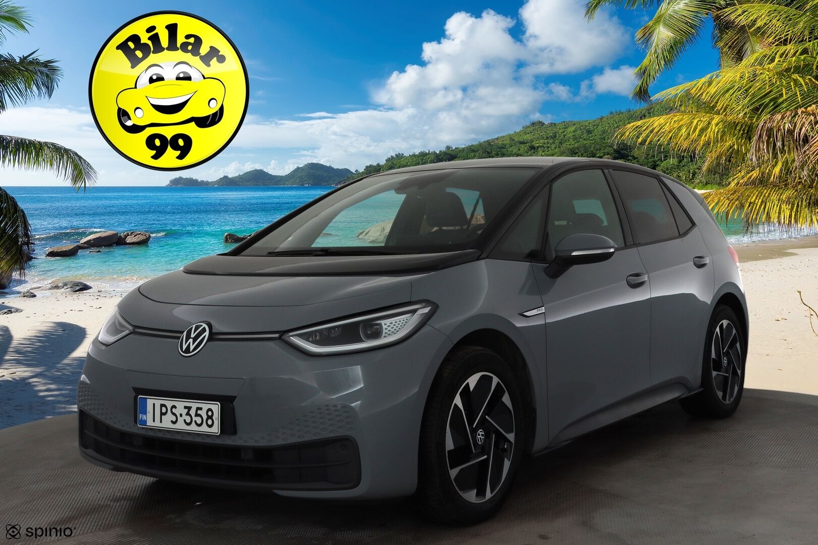 Volkswagen ID.3 2022 Pro 107 kW * ILP / ACC / Matrix / P.Tutkat / Navi / Kaistavahti * - 1-om Suomi-auto / 2x Latauskaapelit / Kahdet renkaat aluvanteilla / Merkkihuollot - HULLUT AVAJAISHULINAT KORKOTARJOUS 3,29 %