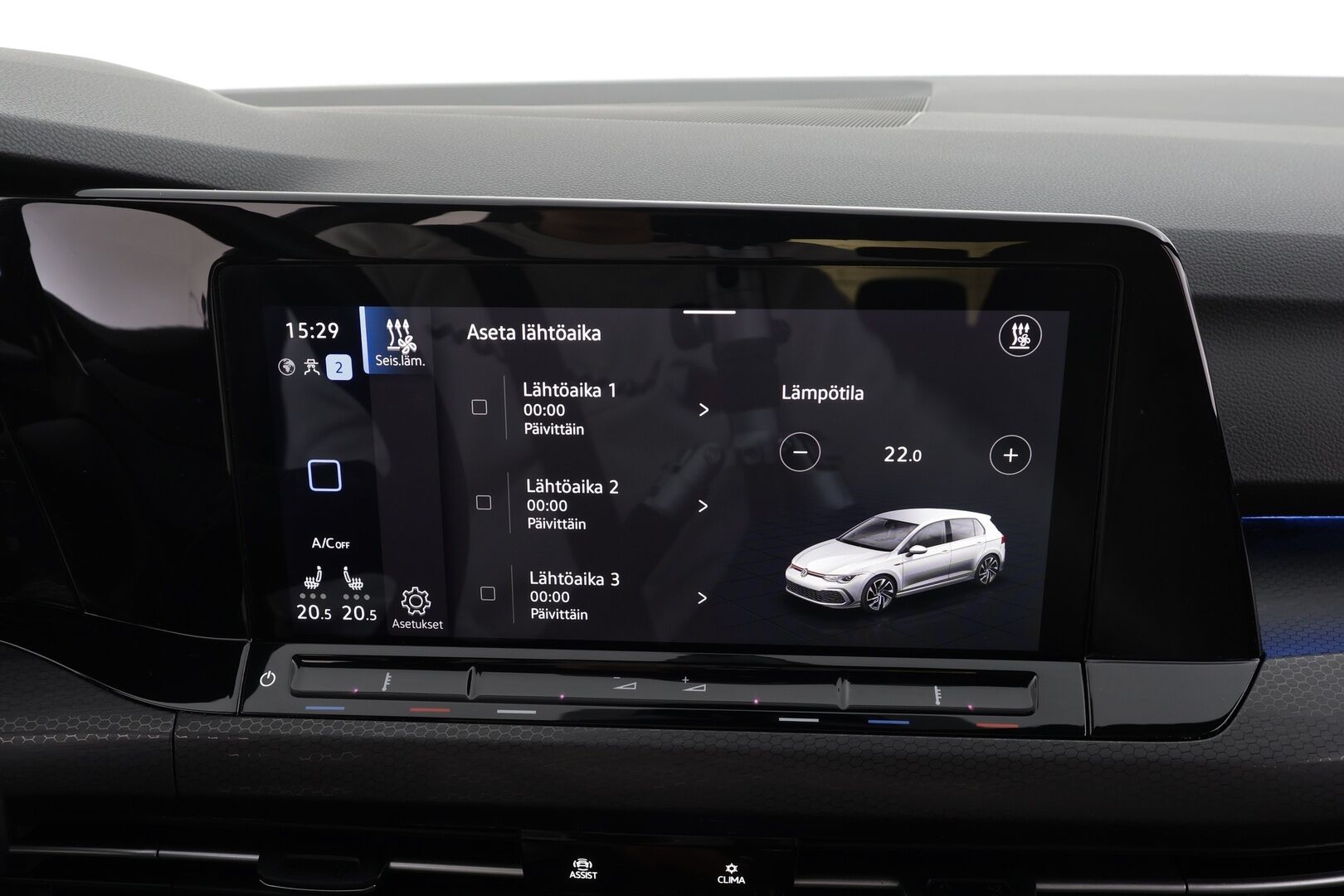 Volkswagen Golf 2023 GTI 2,0 TSI 180 kW DSG * ACC / P.tutkat / IQ.Light / Webasto / Navi / Sporttipenkit / Digimittaristo * - 1.Om Suomi-auto / Kahdet renkaat aluvanteilla - HULLU BLACKWEEK KORKOTARJOUS 2,49%