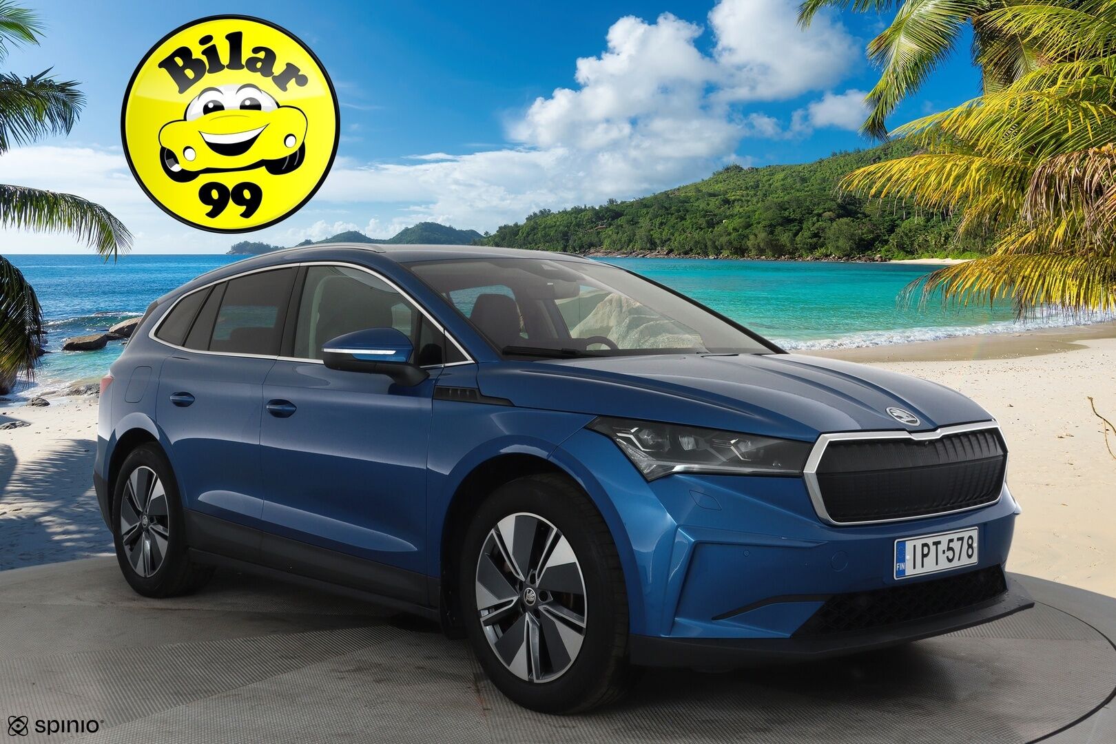 Skoda Enyaq 2022 80 iV - 3,99 % KORKOTARJOUS TÄHÄN AUTOON 31.8. ASTI! - 1Om Suomiauto / Lämpöpumppu / Adapt.Vakkari / ALV / KeylessGo / 360-Kamera / Crystal Matrix LED / Muistipenkki / Puolinahat / Hyvät varusteet!