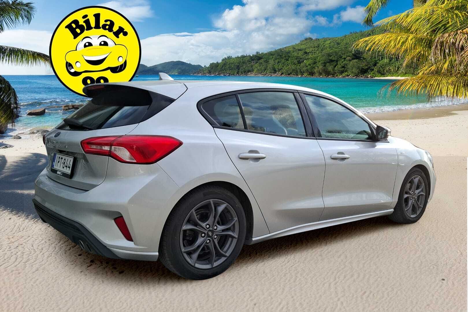 Ford Focus 2019 1,0 EcoBoost 125 hv Start/Stop M6 ST-Line 5-ovinen - * Avaimeton kulku ja käynnistys / Adapt. Vak / Peruutuskamera / Tuulilasin lämmitin / Läm. Ratti *