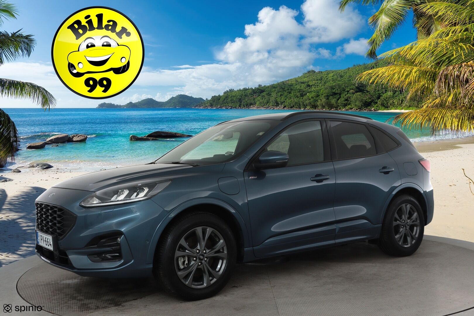 Ford Kuga 2021 2,5 PHEV 225hv CVT FWD ST-Line 5-ovinen **Adapt.vakkari / P.kamera / Koukku / Digimittaristo / KeylessGo** - Merkkihuollettu / Kahdet renkaat aluvanteilla / Digimittaristo / Navi / Ratinlämmitin / Lämmitettävä tuulilasi / Sähköluukku