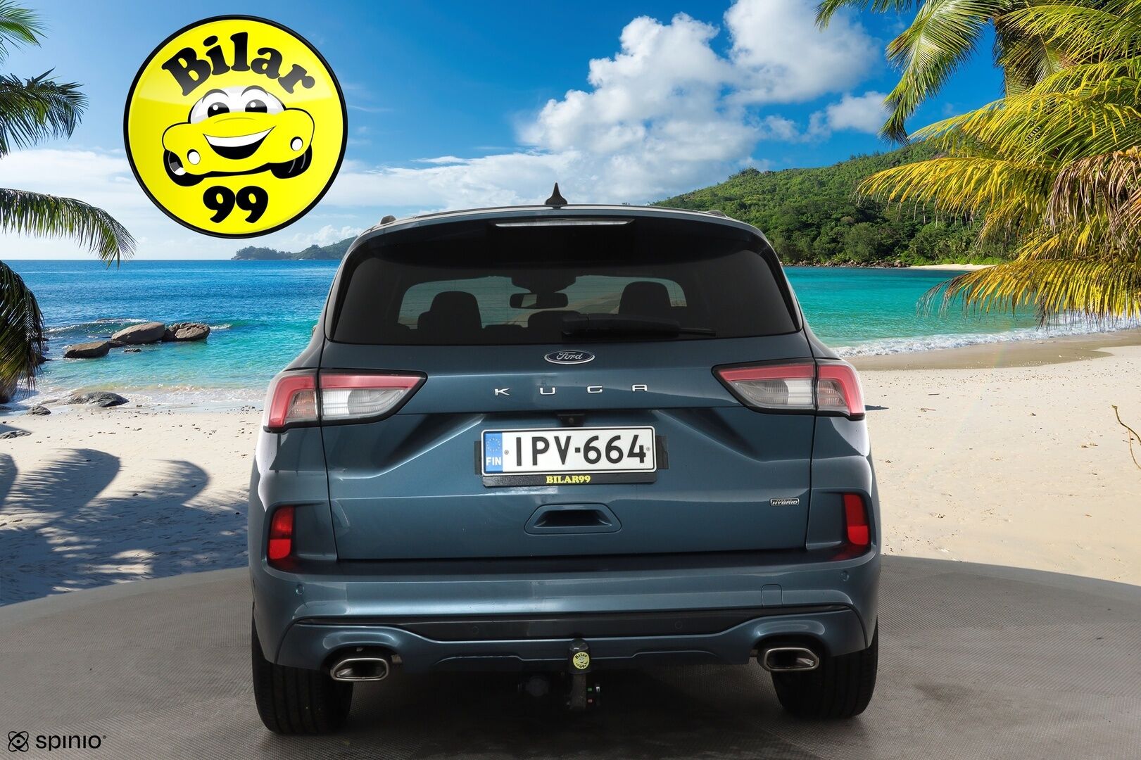 Ford Kuga 2021 2,5 PHEV 225hv CVT FWD ST-Line 5-ovinen **Adapt.vakkari / P.kamera / Koukku / Digimittaristo / KeylessGo** - Merkkihuollettu / Kahdet renkaat aluvanteilla / Digimittaristo / Navi / Ratinlämmitin / Lämmitettävä tuulilasi / Sähköluukku