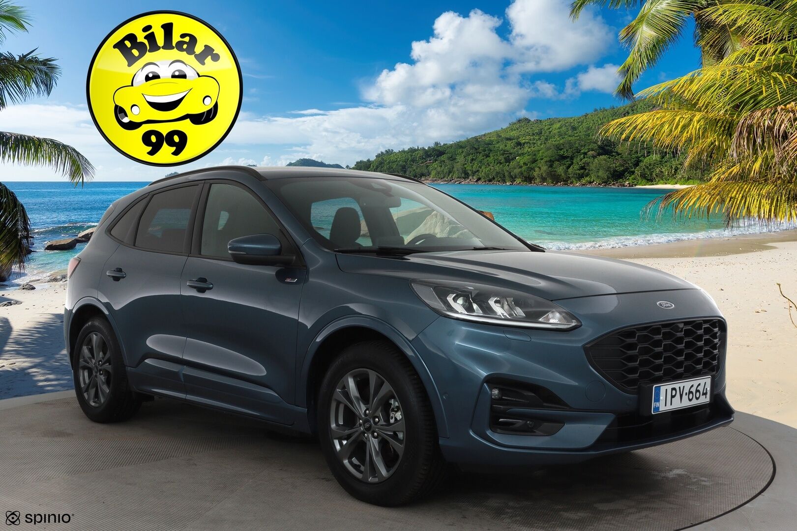 Ford Kuga 2021 2,5 PHEV 225hv CVT FWD ST-Line 5-ovinen **Adapt.vakkari / P.kamera / Koukku / Digimittaristo / KeylessGo** - Merkkihuollettu / Kahdet renkaat aluvanteilla / Digimittaristo / Navi / Ratinlämmitin / Lämmitettävä tuulilasi / Sähköluukku