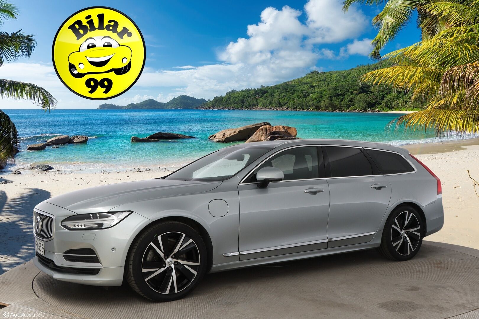 Volvo V90 2019 T8 AWD Inscription aut - Webasto / Harman&Kardon / Adapt.Vakkari / Panorama/ Koukku / HUD / 360-Kamera / Nahkapenkit Muistilla / Supervarusteet!