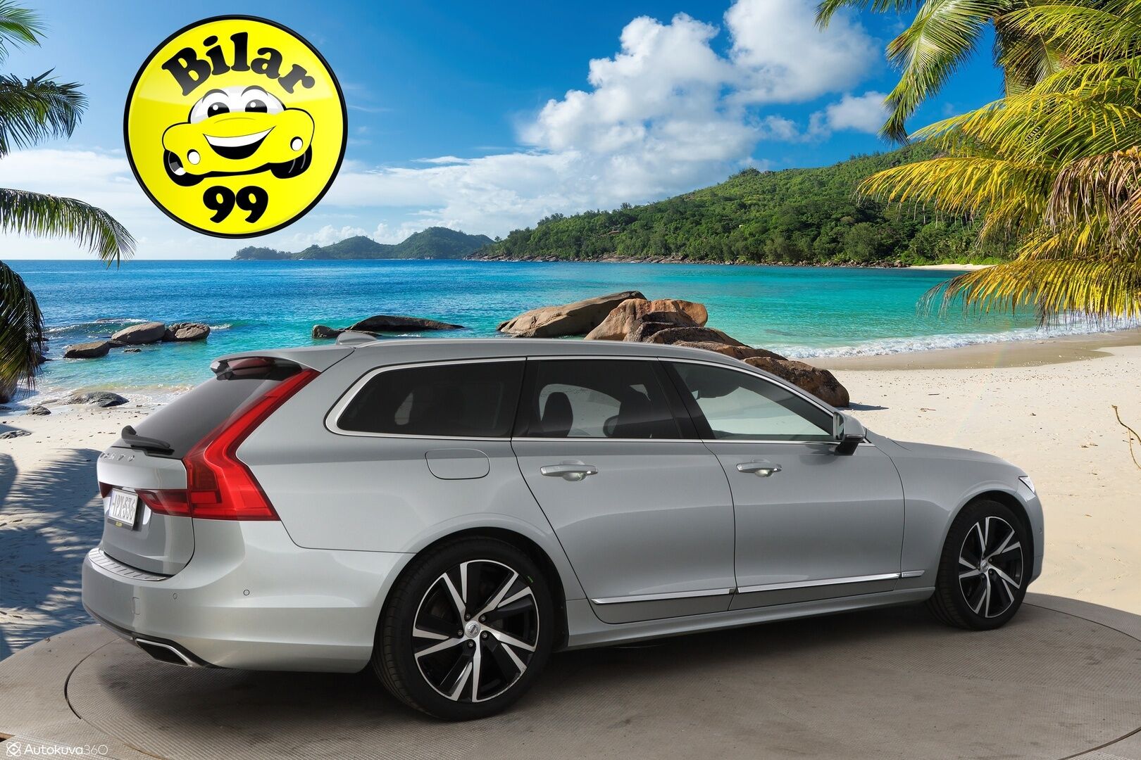Volvo V90 2019 T8 AWD Inscription aut - Webasto / Harman&Kardon / Adapt.Vakkari / Panorama/ Koukku / HUD / 360-Kamera / Nahkapenkit Muistilla / Supervarusteet!