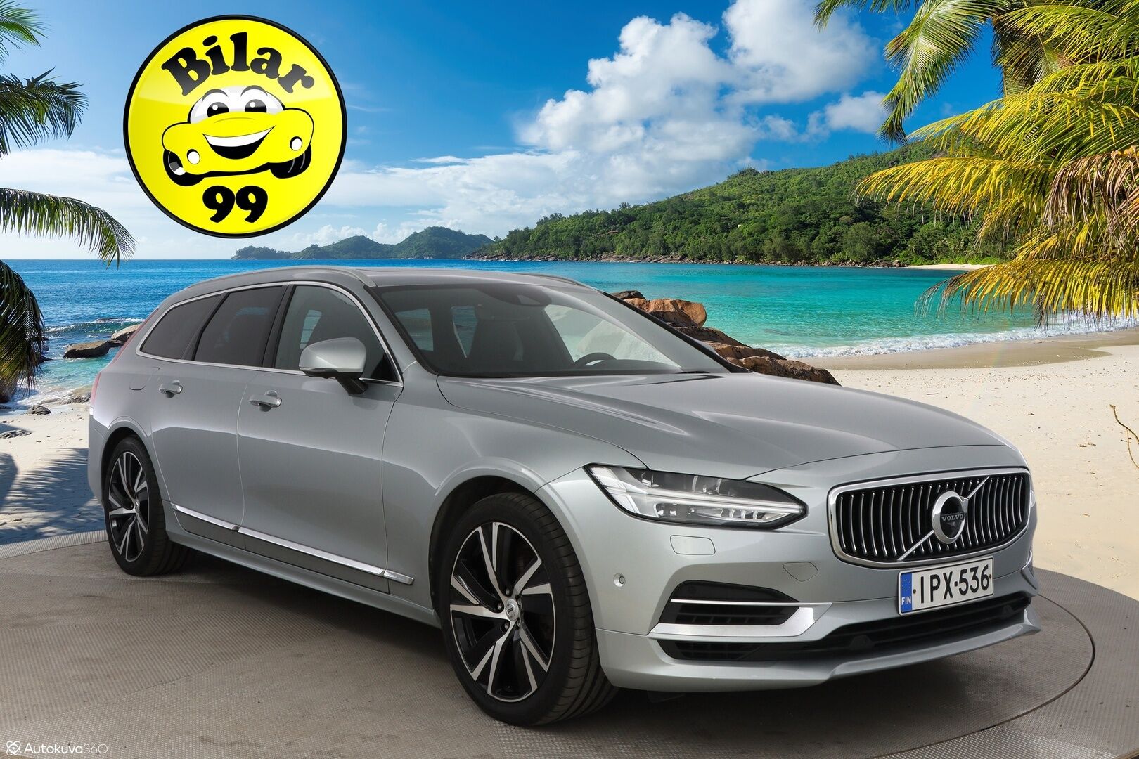 Volvo V90 2019 T8 AWD Inscription aut - Webasto / Harman&Kardon / Adapt.Vakkari / Panorama/ Koukku / HUD / 360-Kamera / Nahkapenkit Muistilla / Supervarusteet!