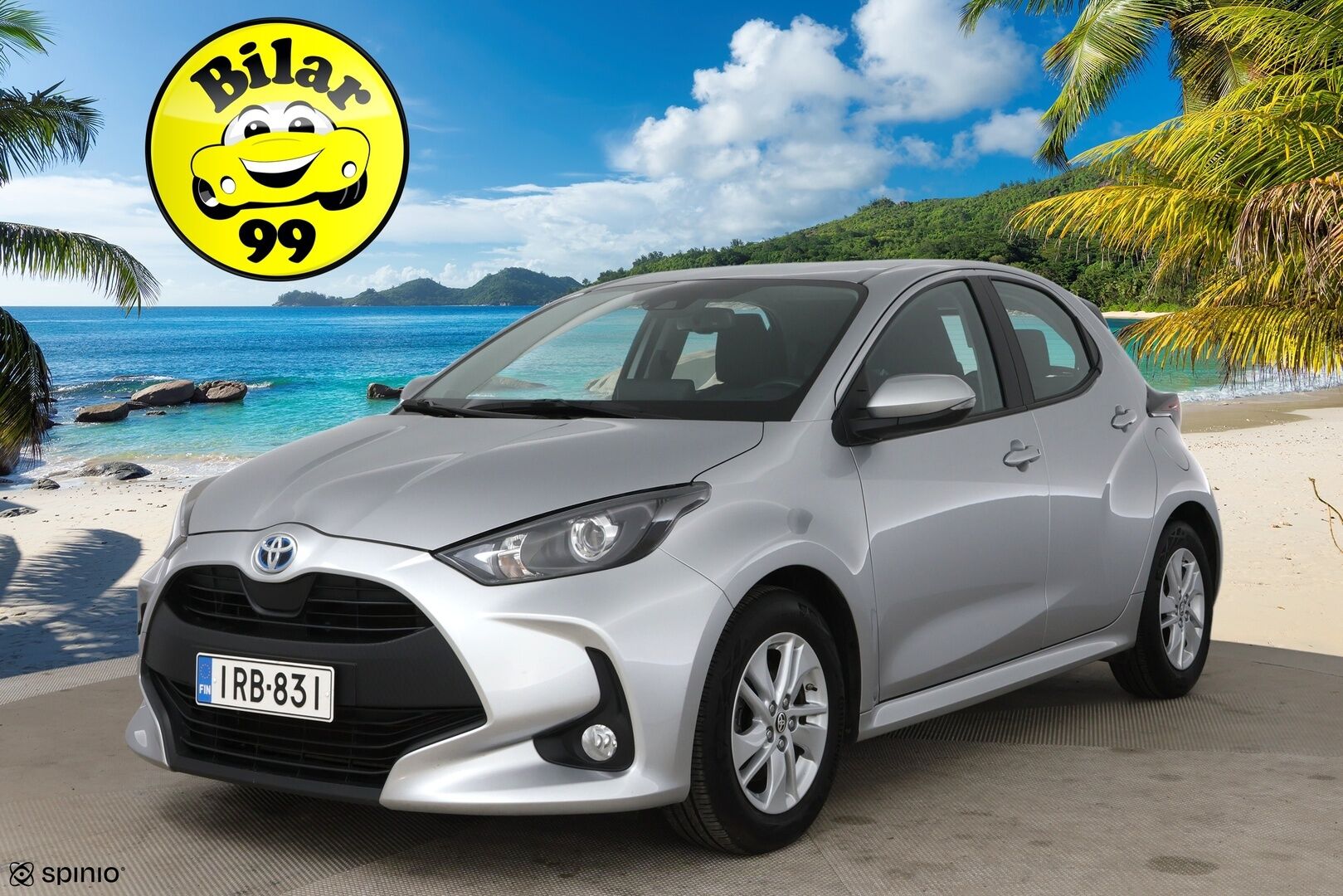 Toyota Yaris 2023 1,5 Hybrid Active / Adapt. vak. / Lohko / Keyless / Apple&Android / Lämmitettävä ratti - Merkkihuollettu Suomi-Auto / 2x alkuperäiset Toyotan aluvanteet